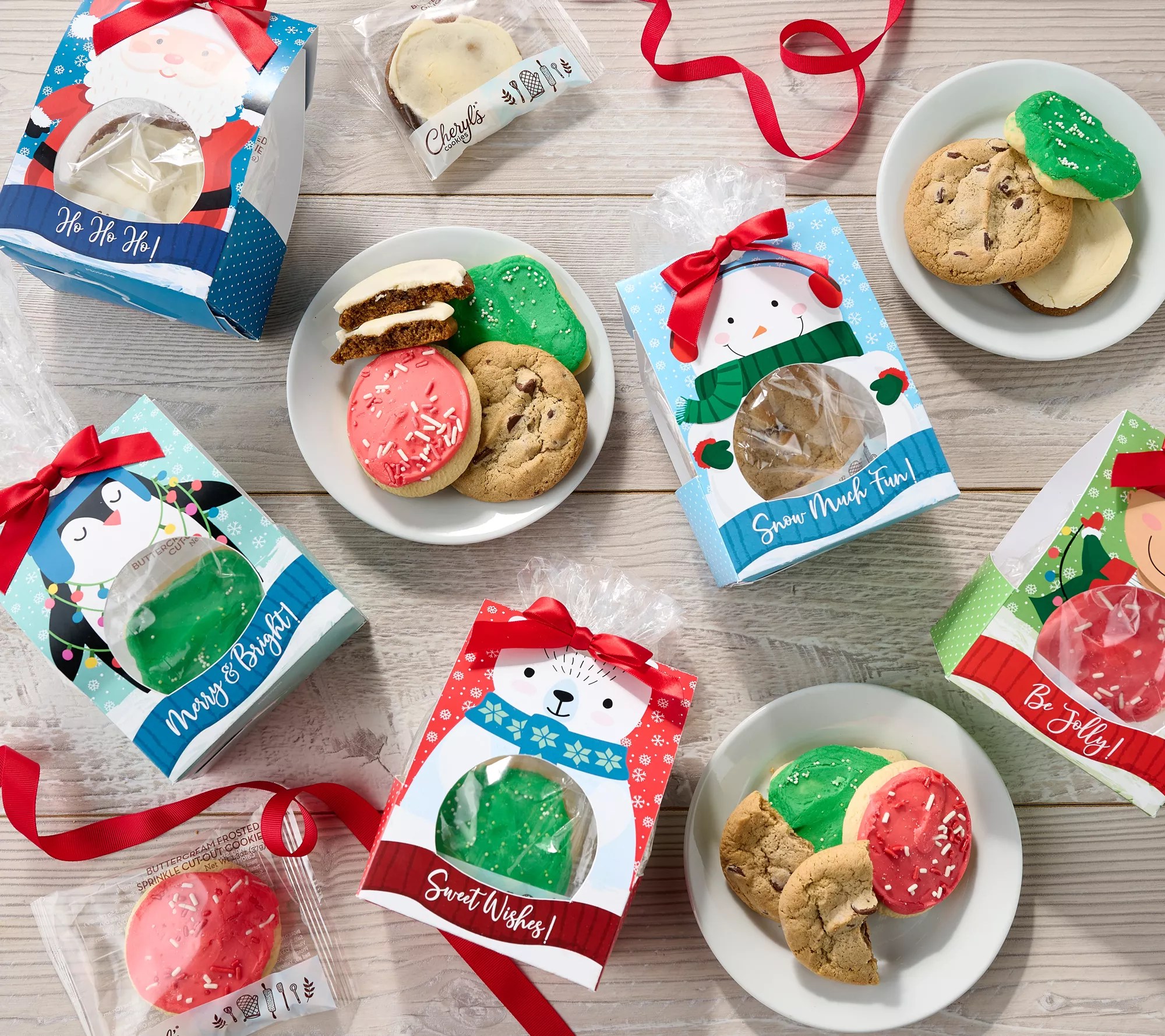 Cheryl's 20 Piece Holiday Cookies in Gift Boxes