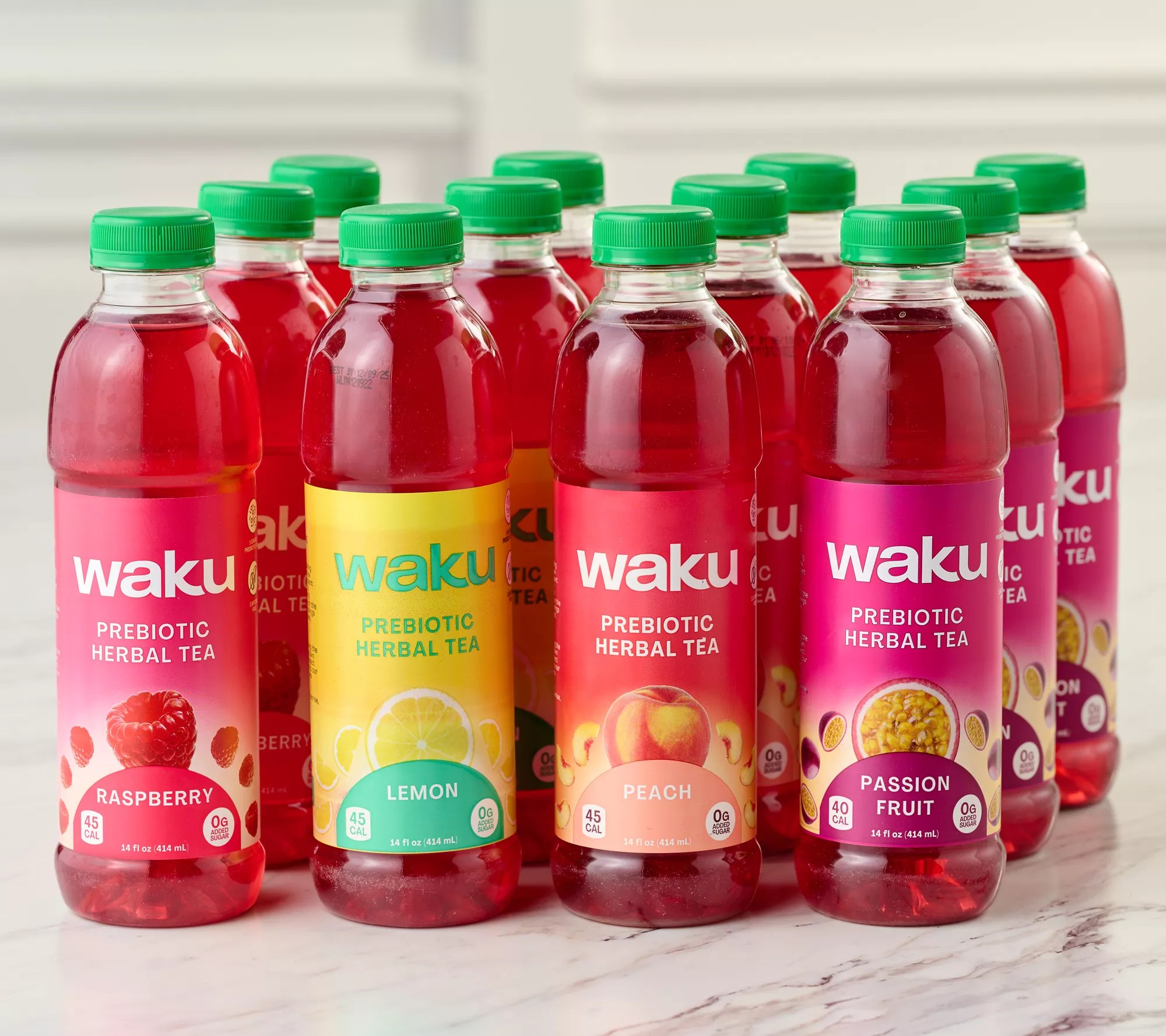 Waku (12) 14oz Bottles of Herbal Infused Tea