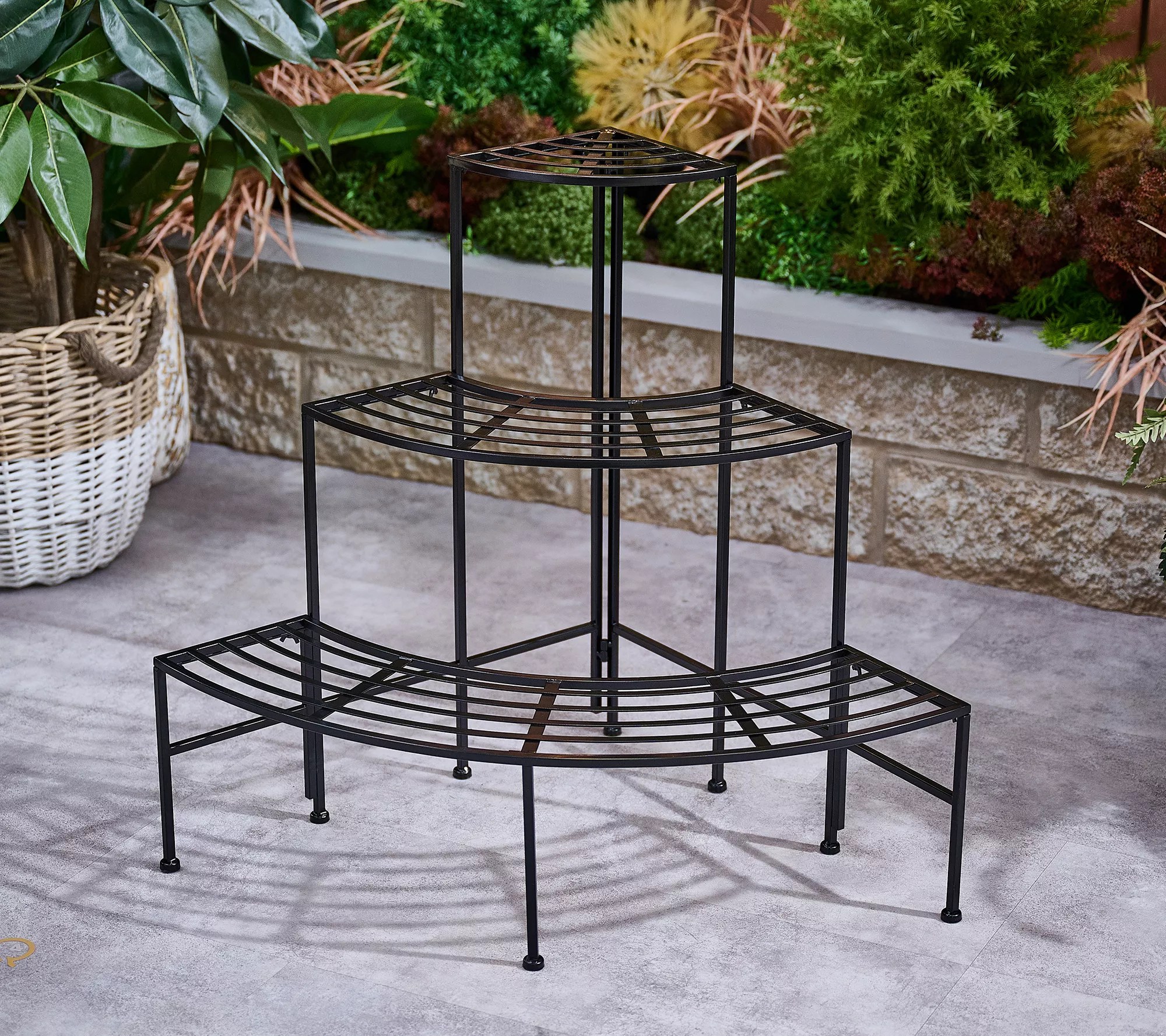 28.5" Tall 3Tier Metal Plant Stand by Linda Vater
