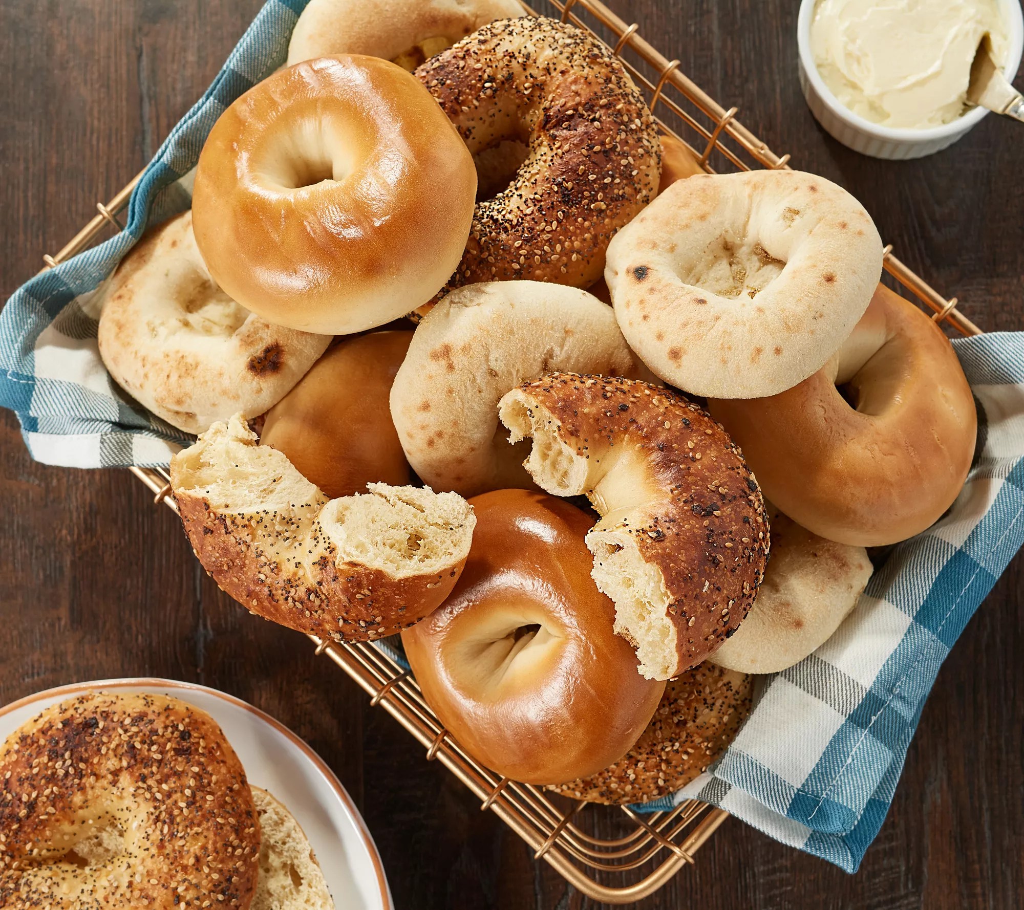 Just Bagels NYC Boiled Bialy & Bagel 24ct Sampler AutoDelivery