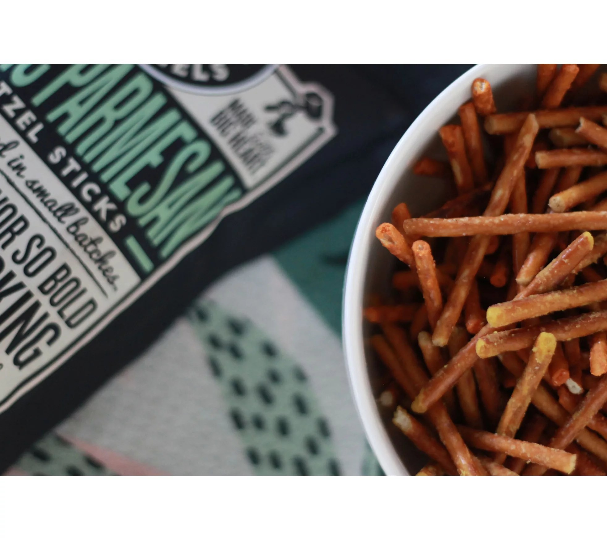 Pop Daddy (3) 7.5oz Bags Garlic Parmesan Gourmet Pretzels