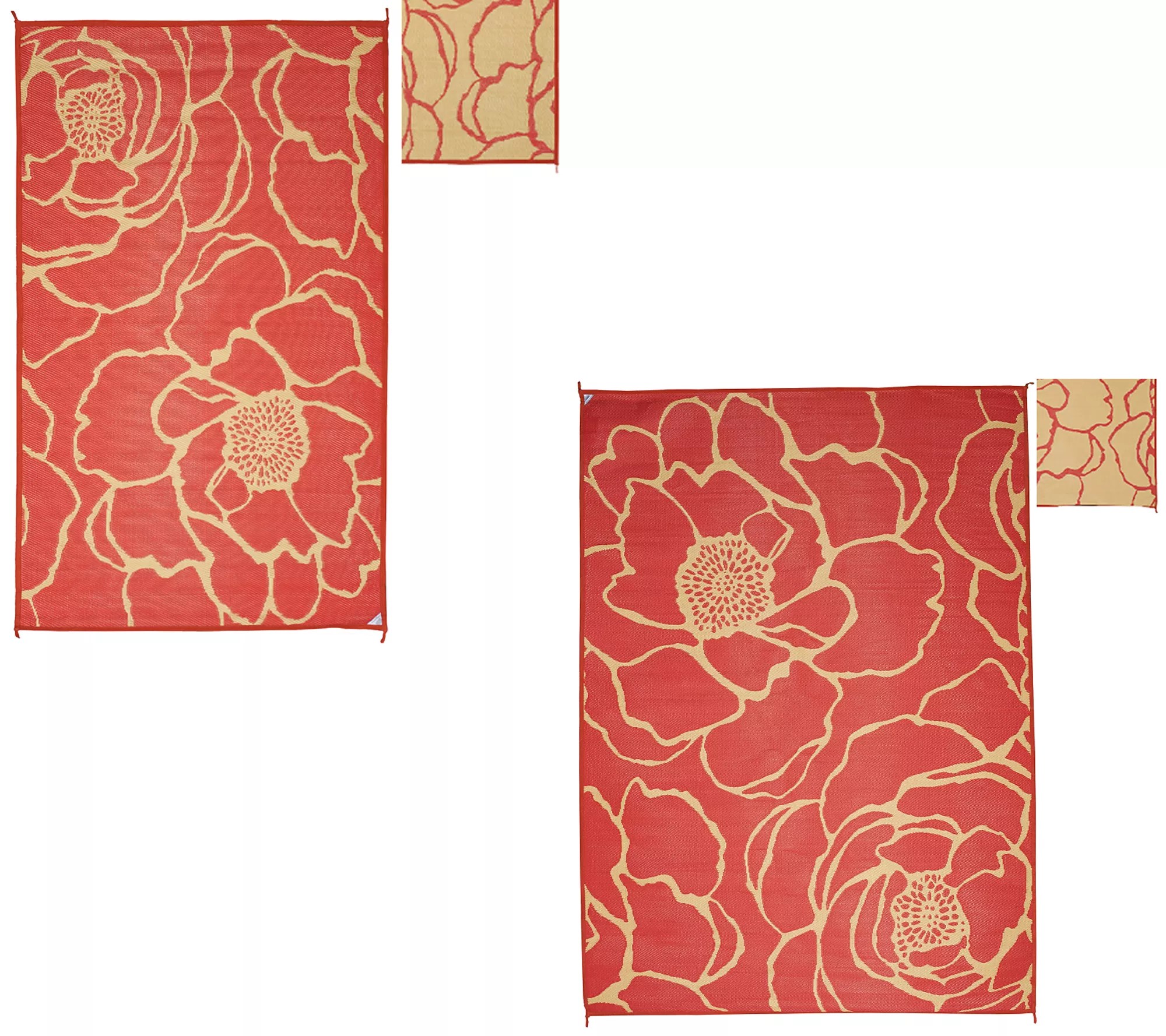 Barbara King Bloom Reversible Outdoor Mat by PatioMats