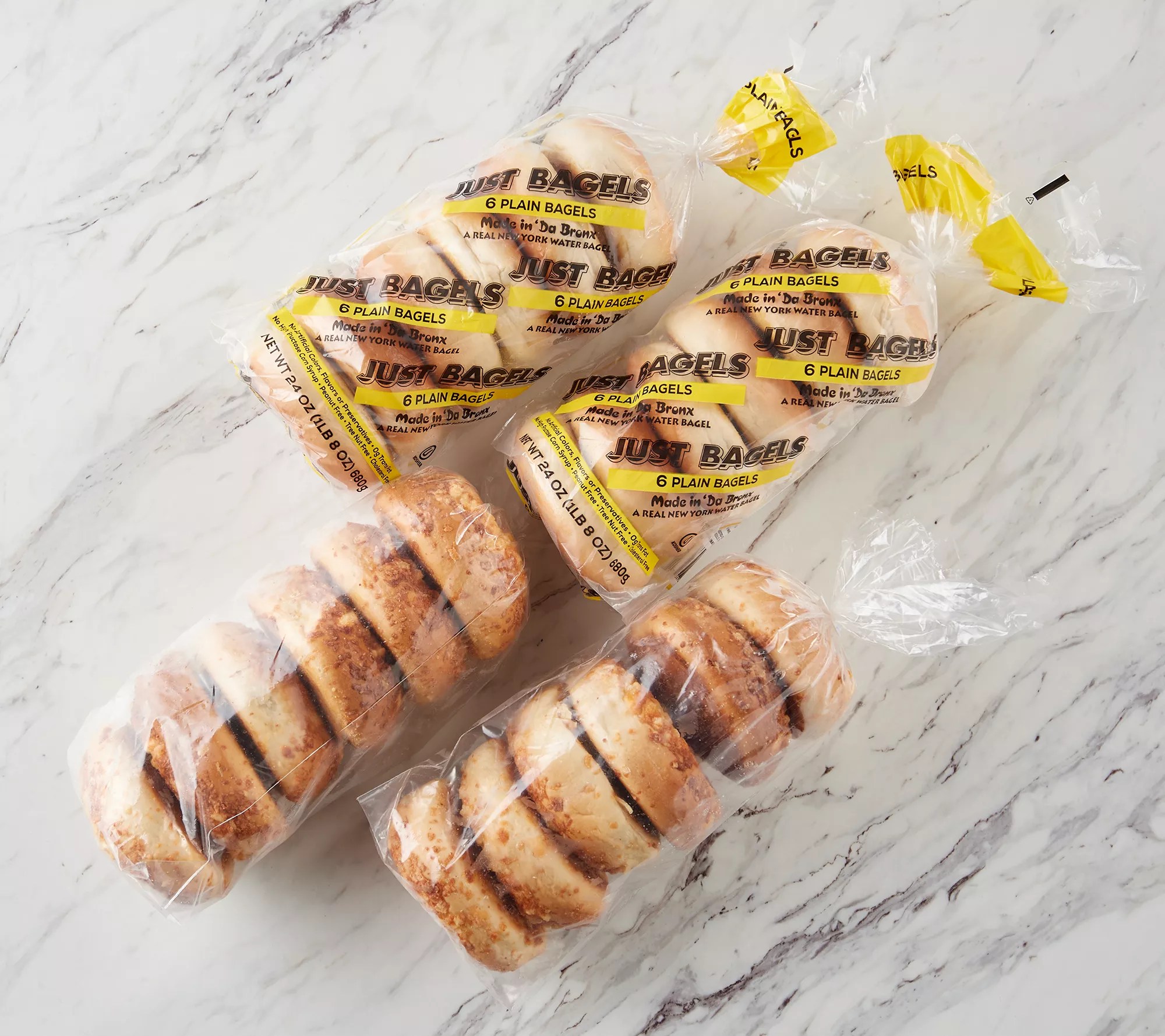 Just Bagels (24) 4oz NYC Kettle Boiled Bagel Sampler