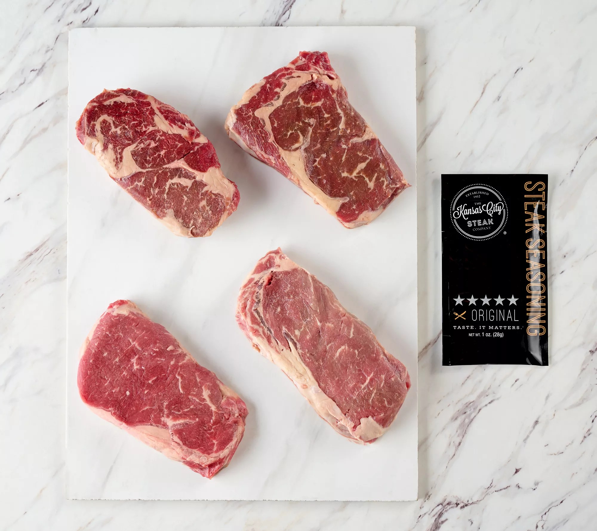 Kansas City Steak Co. (4) 10oz Ribeye Steaks