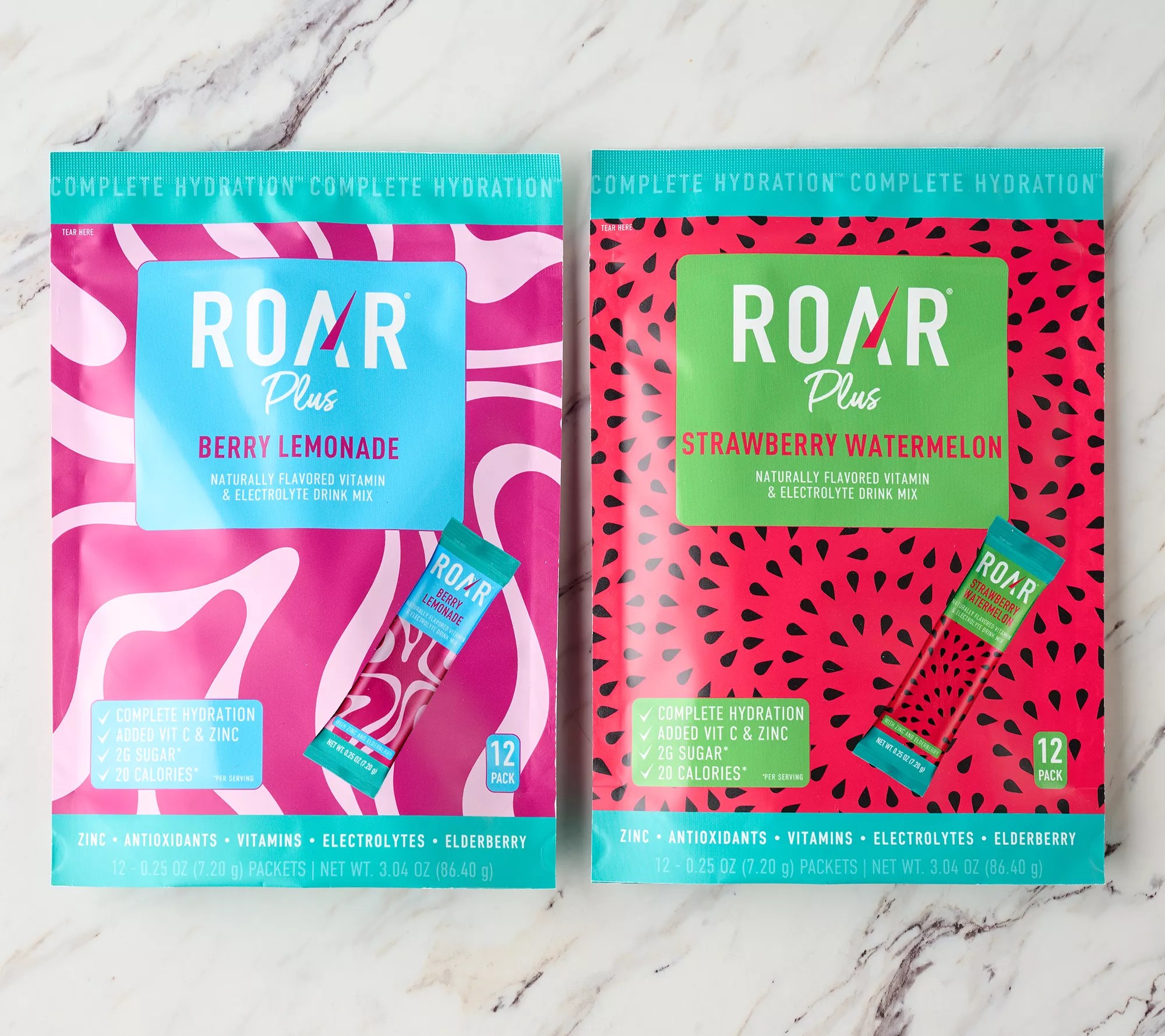 Roar Plus 24 Packets Vitamin & Electrolyte Drink Mixes AutoDelivery