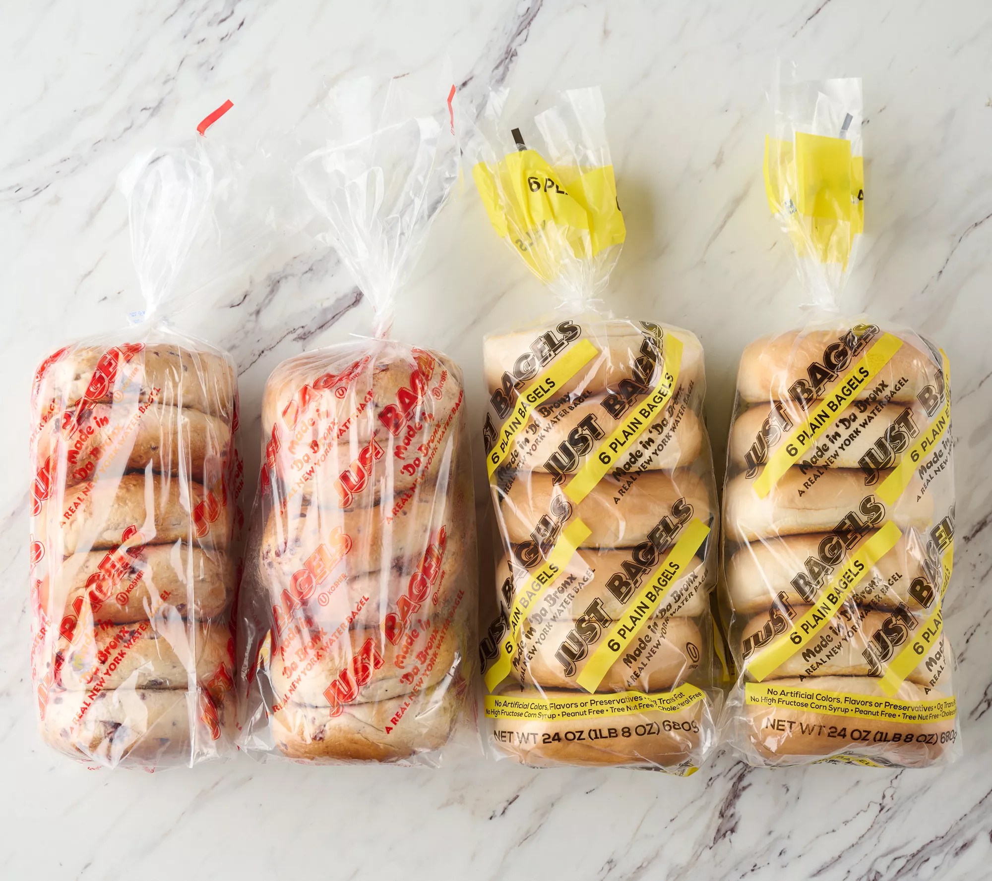 Just Bagels (24) 4oz New York City Kettle Boiled Bagels