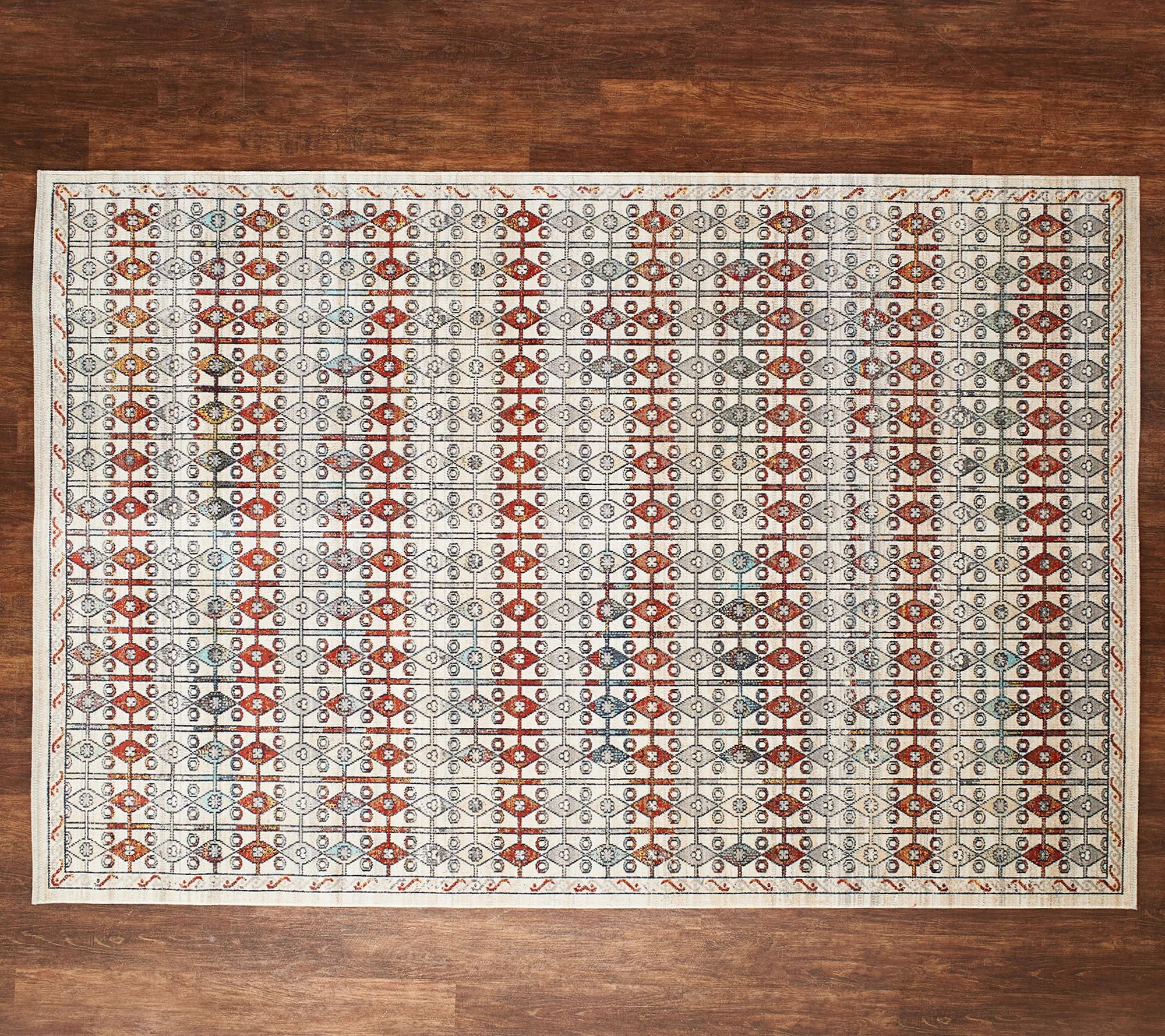 Barbara King 7' x 10' Vintage Lattice Indoor/Outdoor Rug