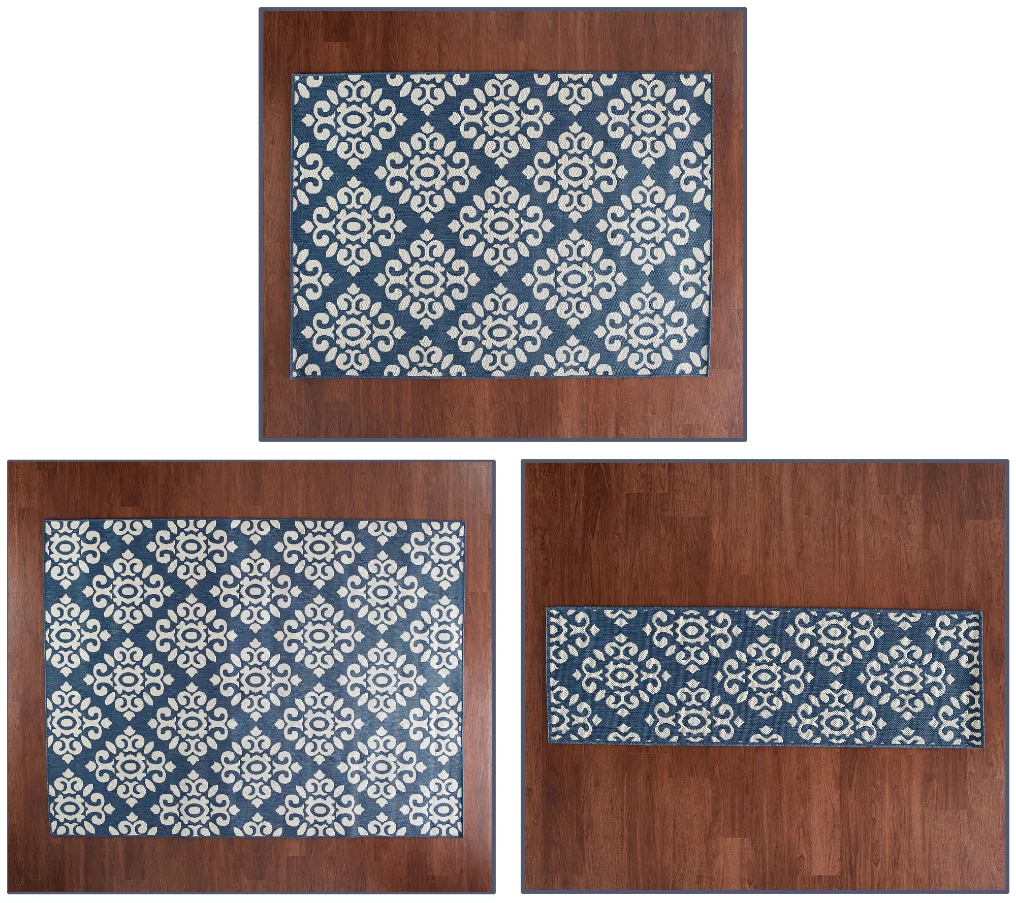 Veranda Living Diamond Tile In/Outdoor Reversible Rug Collection