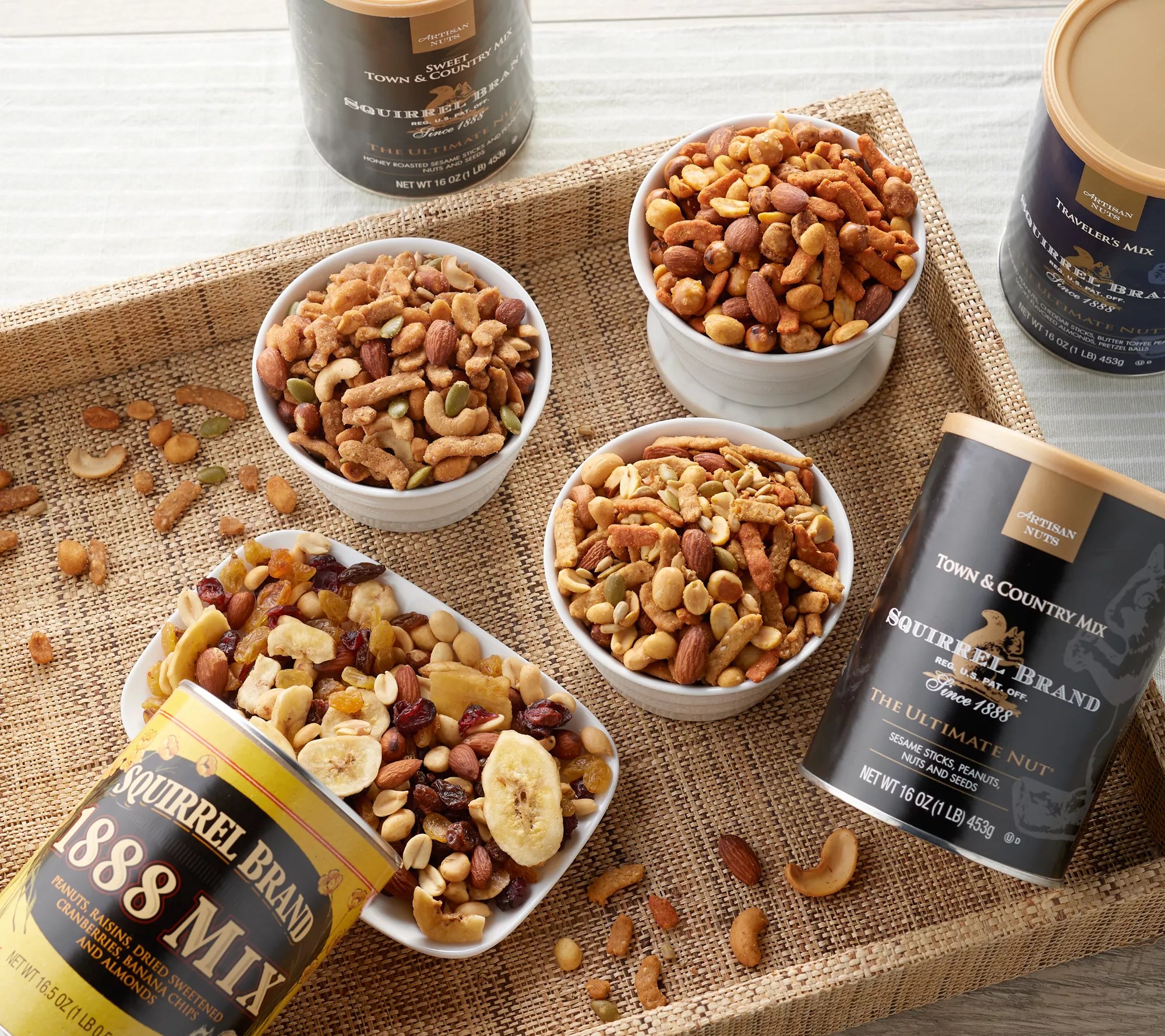 Squirrel Brand 4 Cans Best of Squirrel Brand Sampler