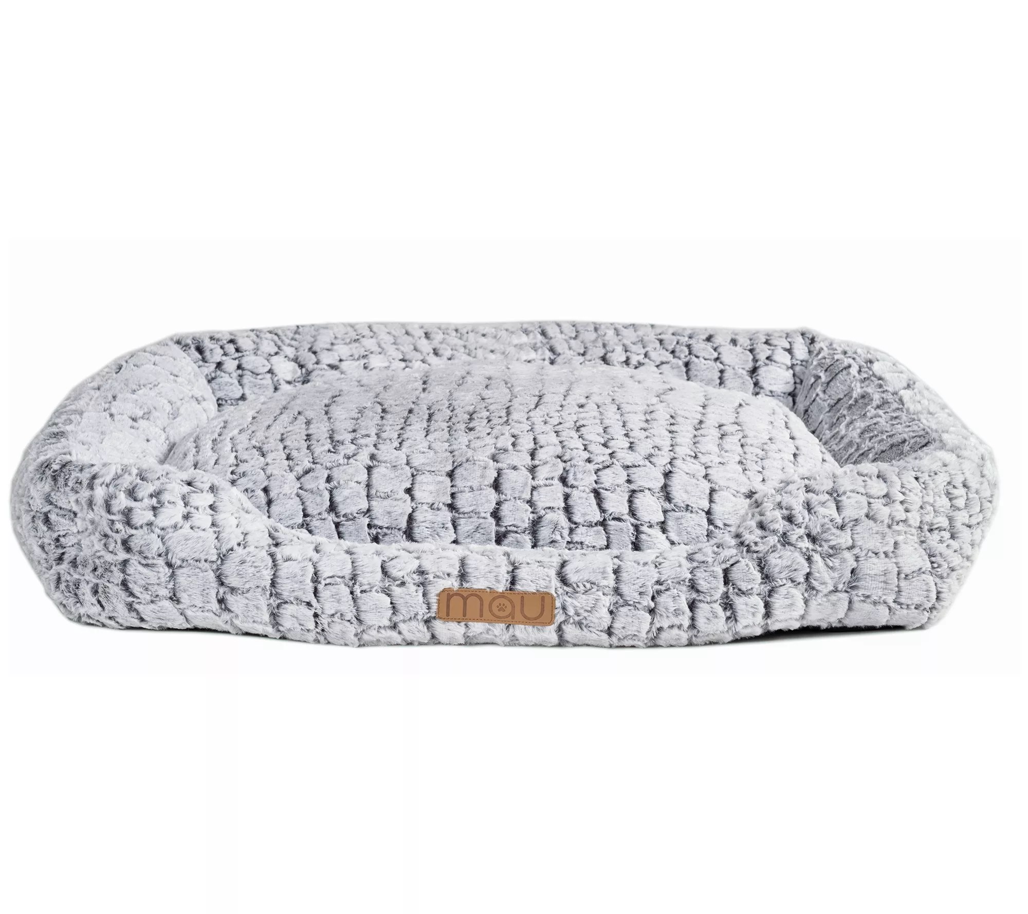 Mau Croc Bolstered Large Dog Bed w/ Cozy Centerand Raised Side