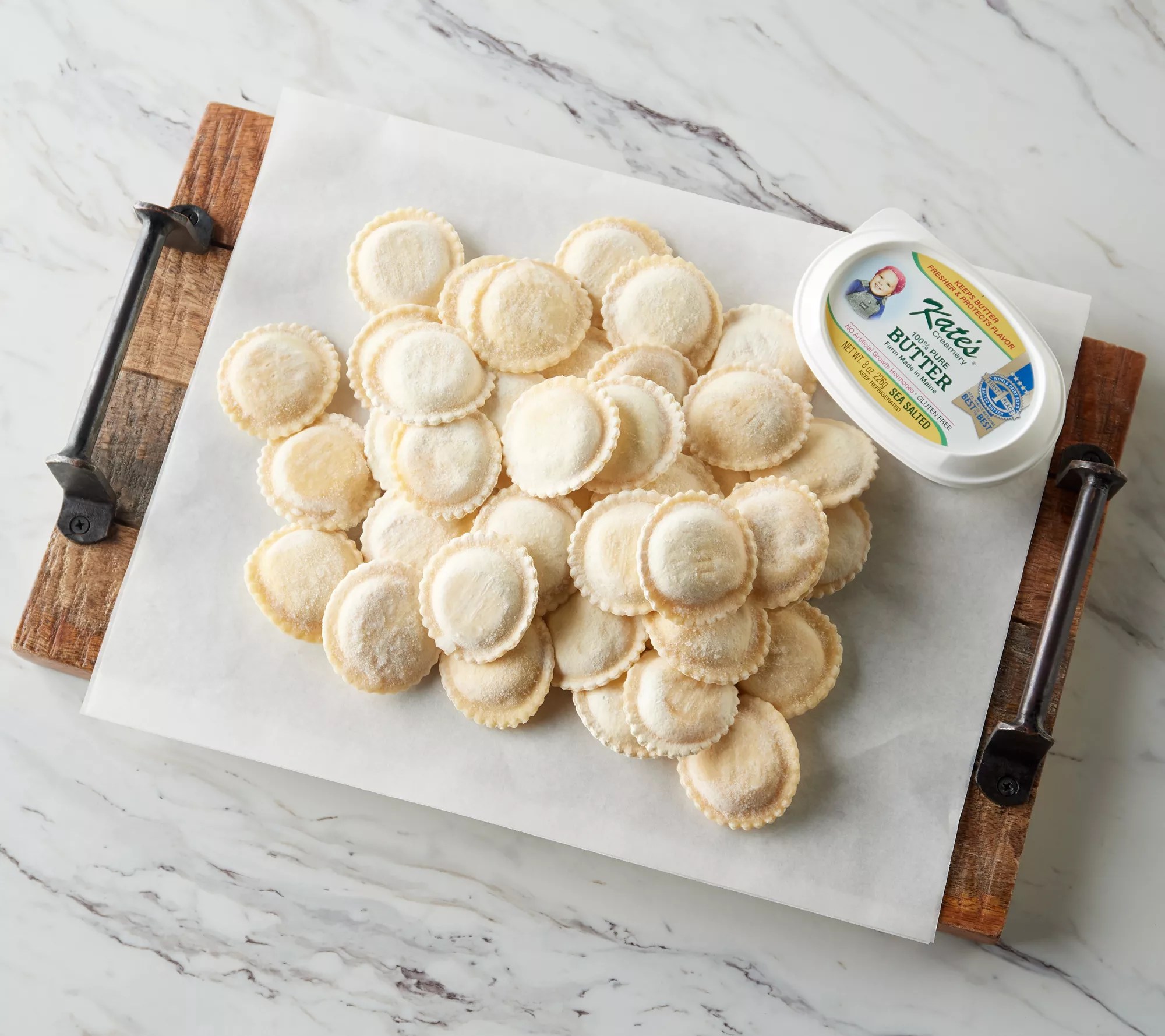 Greenhead 2lb Maine Lobster Ravioli w/ 8oz Kate's Maine Butter