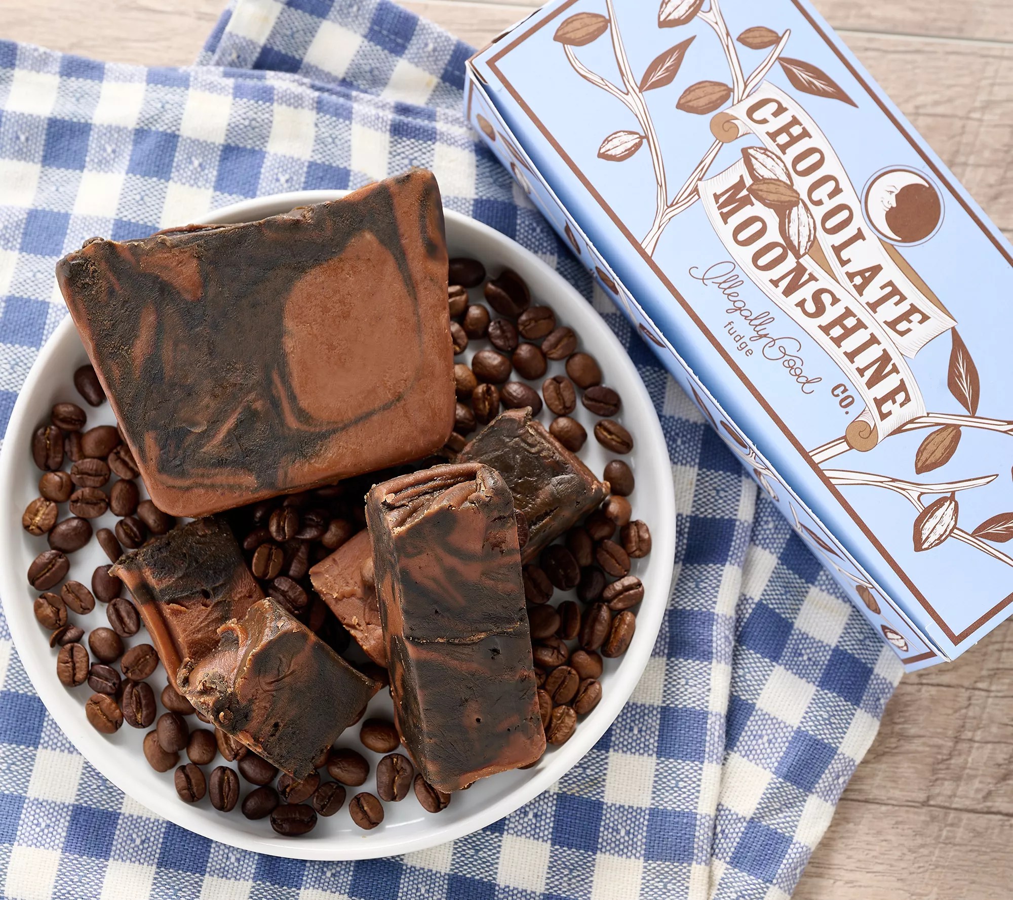 Chocolate Moonshine 1lb Artisan Fudge in Dark Espresso