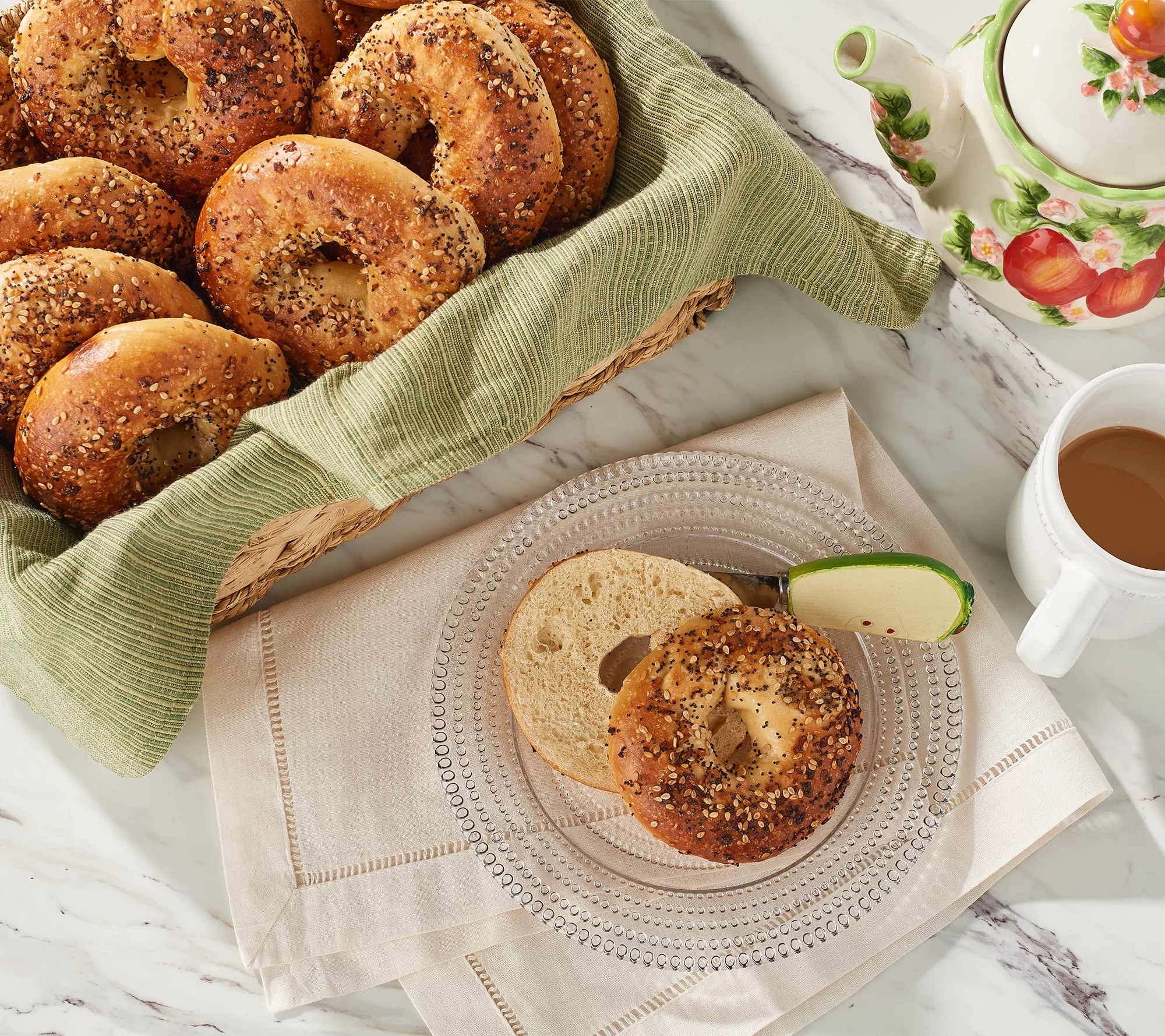 Just Bagels (36) 1.8oz NYC Kettle Boiled Mini Bagels AutoDelivery