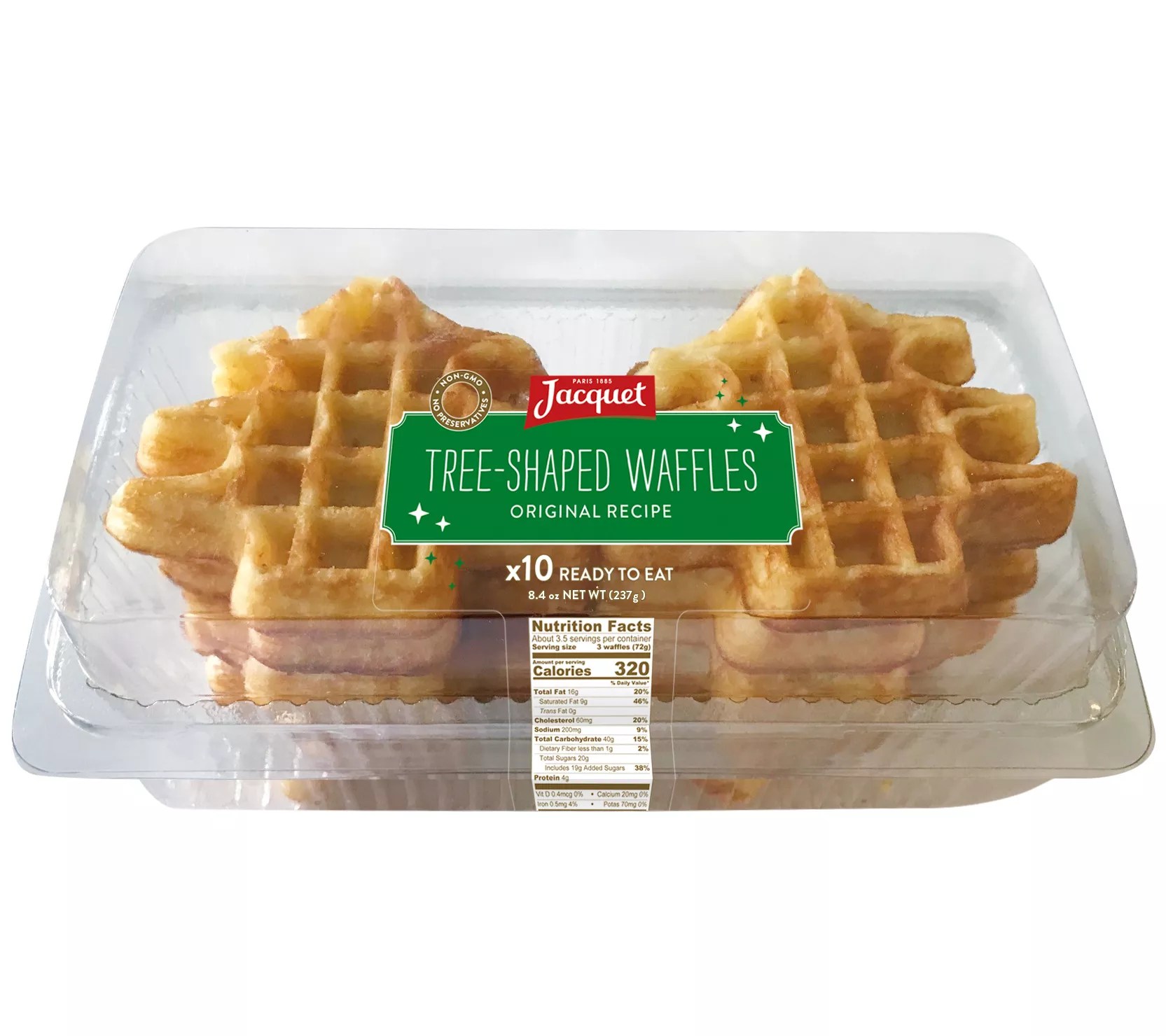 Jacquet 30pc Christmas Tree Shaped Waffles