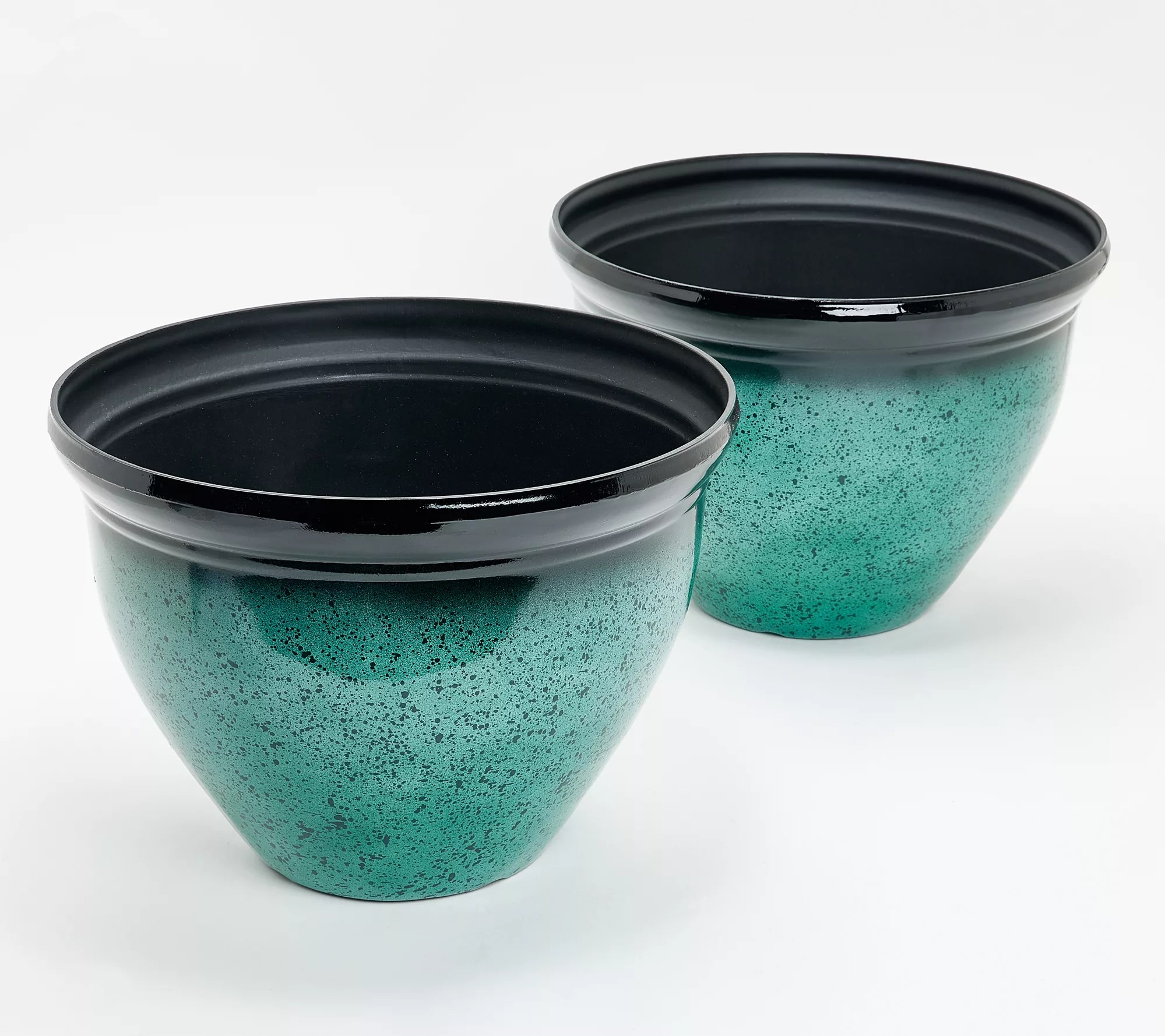 Jennings Set of 2 16" XL Faux Ceramic Planters