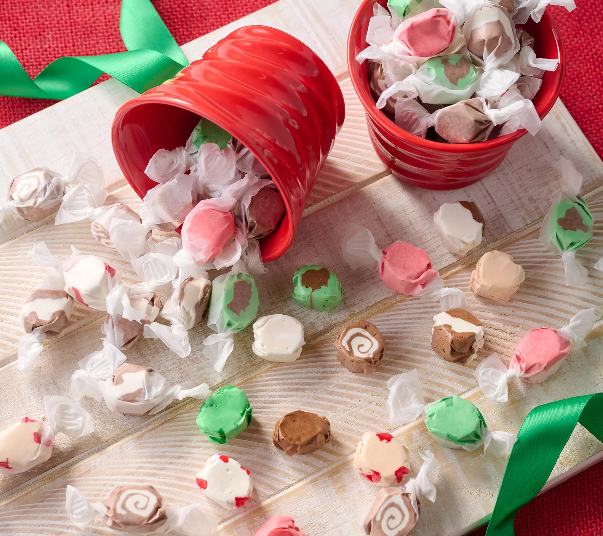 Anastasia Confections (3) 1lb Bags of Holiday Salt Water Taffy