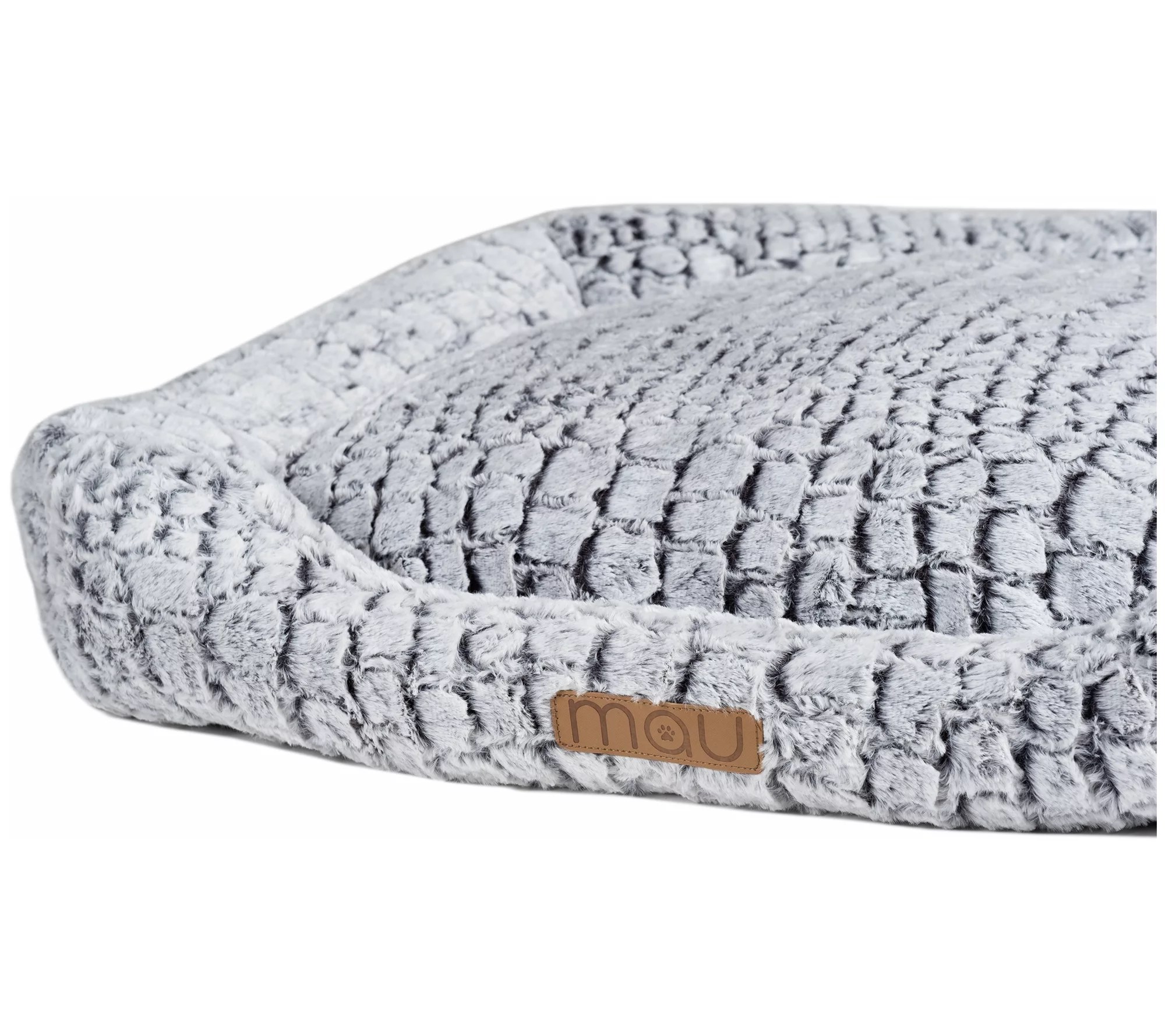 Mau Stylish Croc Bolstered Dog Bed with CozyCenter