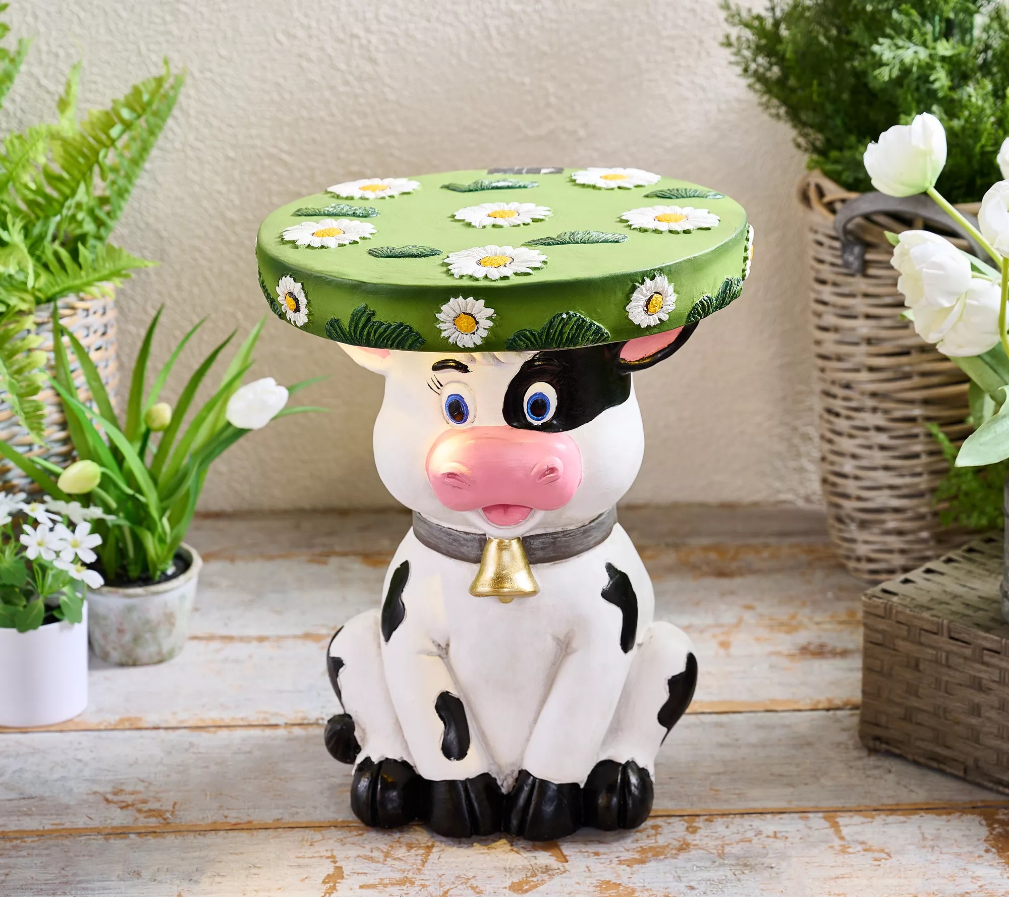Jennings 18.5" Whimsical Animal Garden Stool with Solar Light
