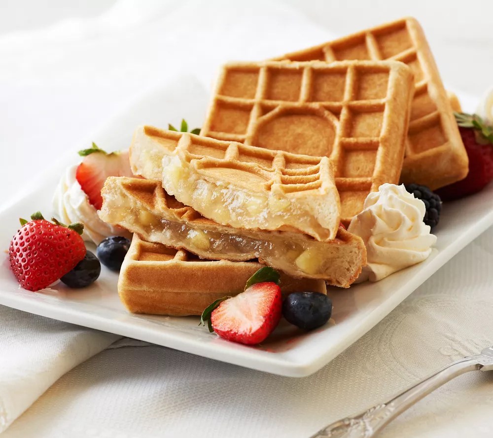 Prince's Waffles (16) Chocolate or Apple Filled Belgian Waffles