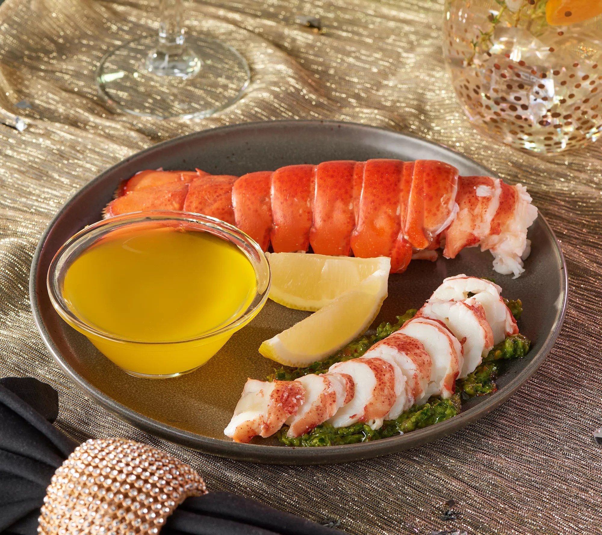 Greenhead Lobster (6) 5oz. HPP Maine Lobster Tails w/ Butter