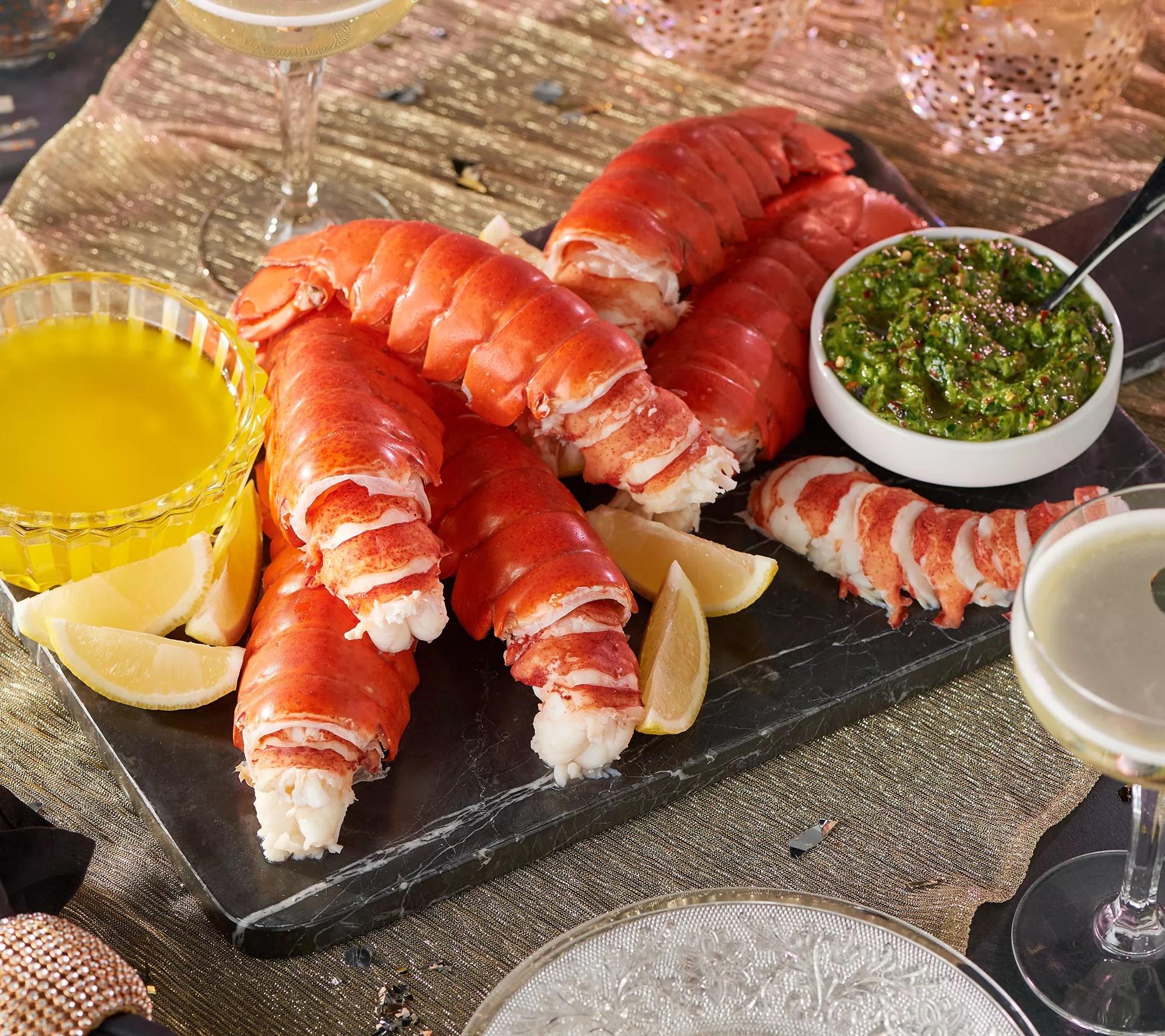 Greenhead Lobster (12) 5oz. HPP Maine Lobster Tails w/ Butter