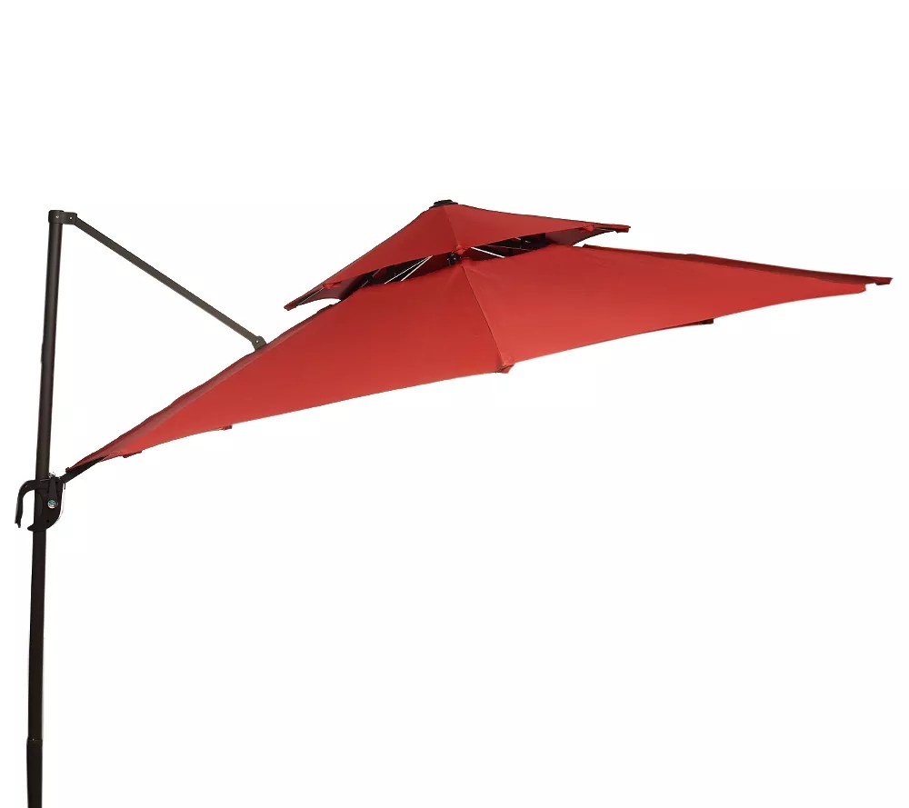 ATLeisure 10' Olefin Double Top Round Offset Umbrella