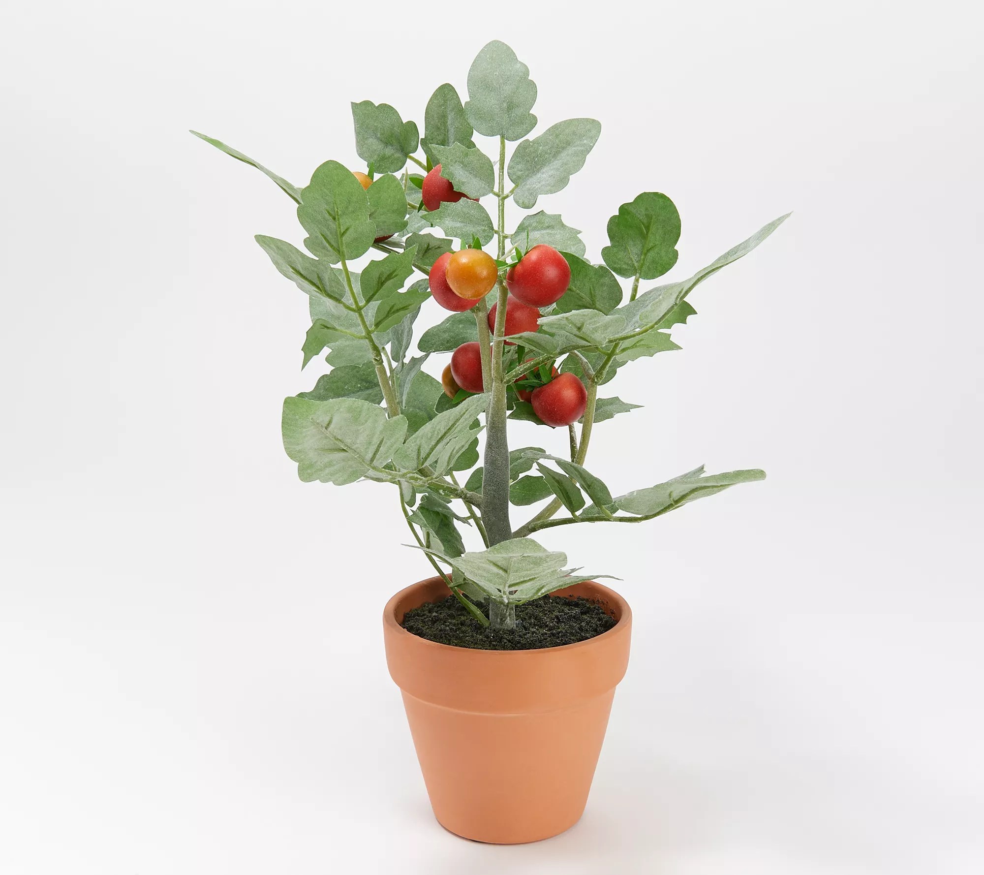 Wicker Park 12" Tall Faux Potted Tomato Plant Tomato Plant