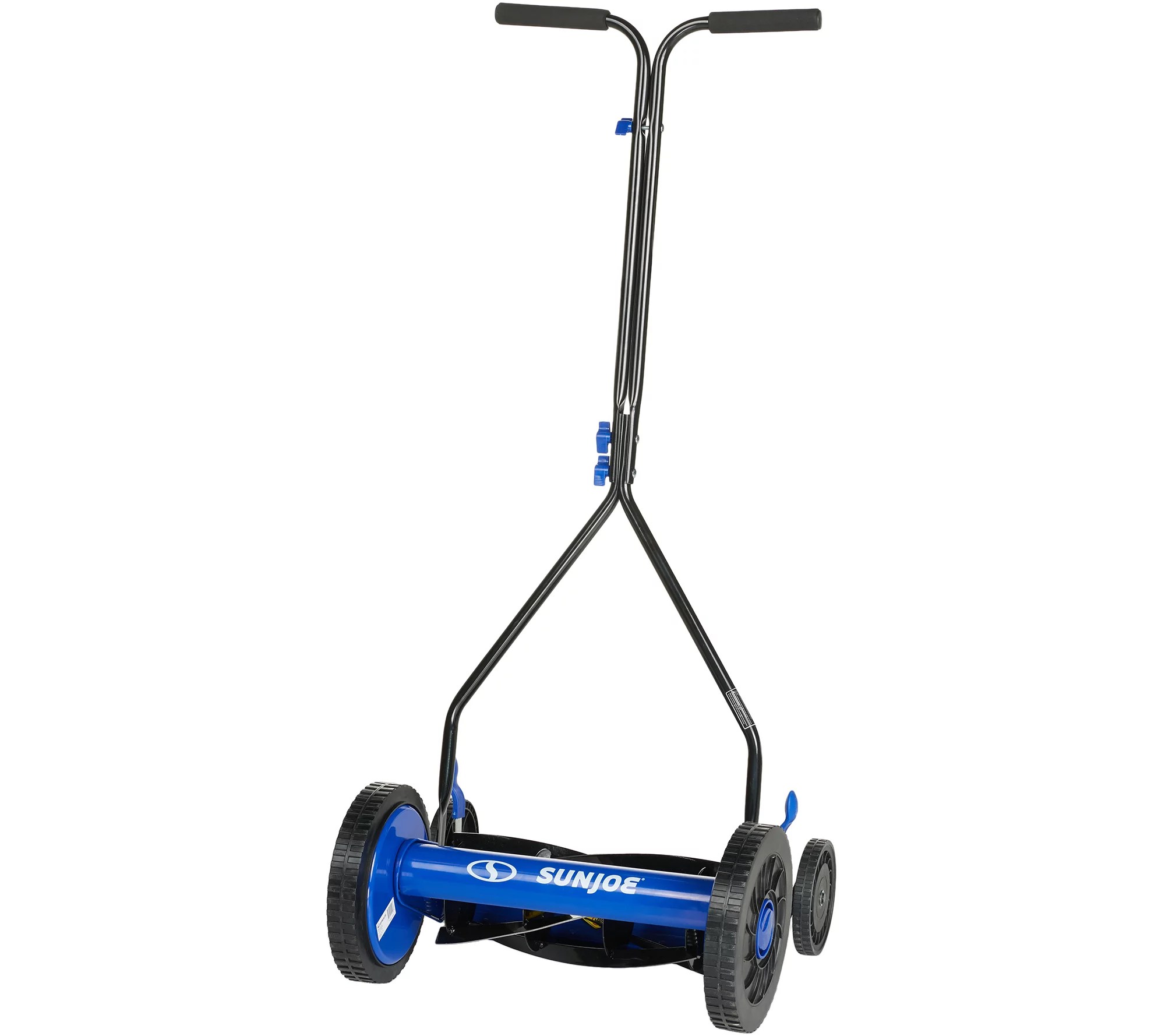 (QVC) Q2 Sun Joe 14" Easy Push Reel Mower with 4 Wheels & 9 Height