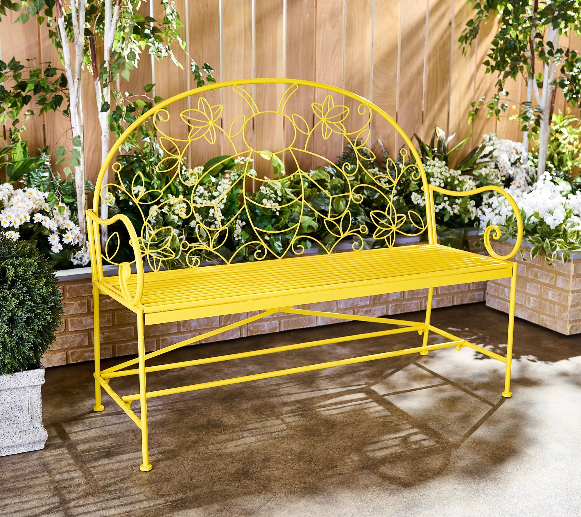 Temptations Outdoor Centertaining 50" Garden Critter Bench