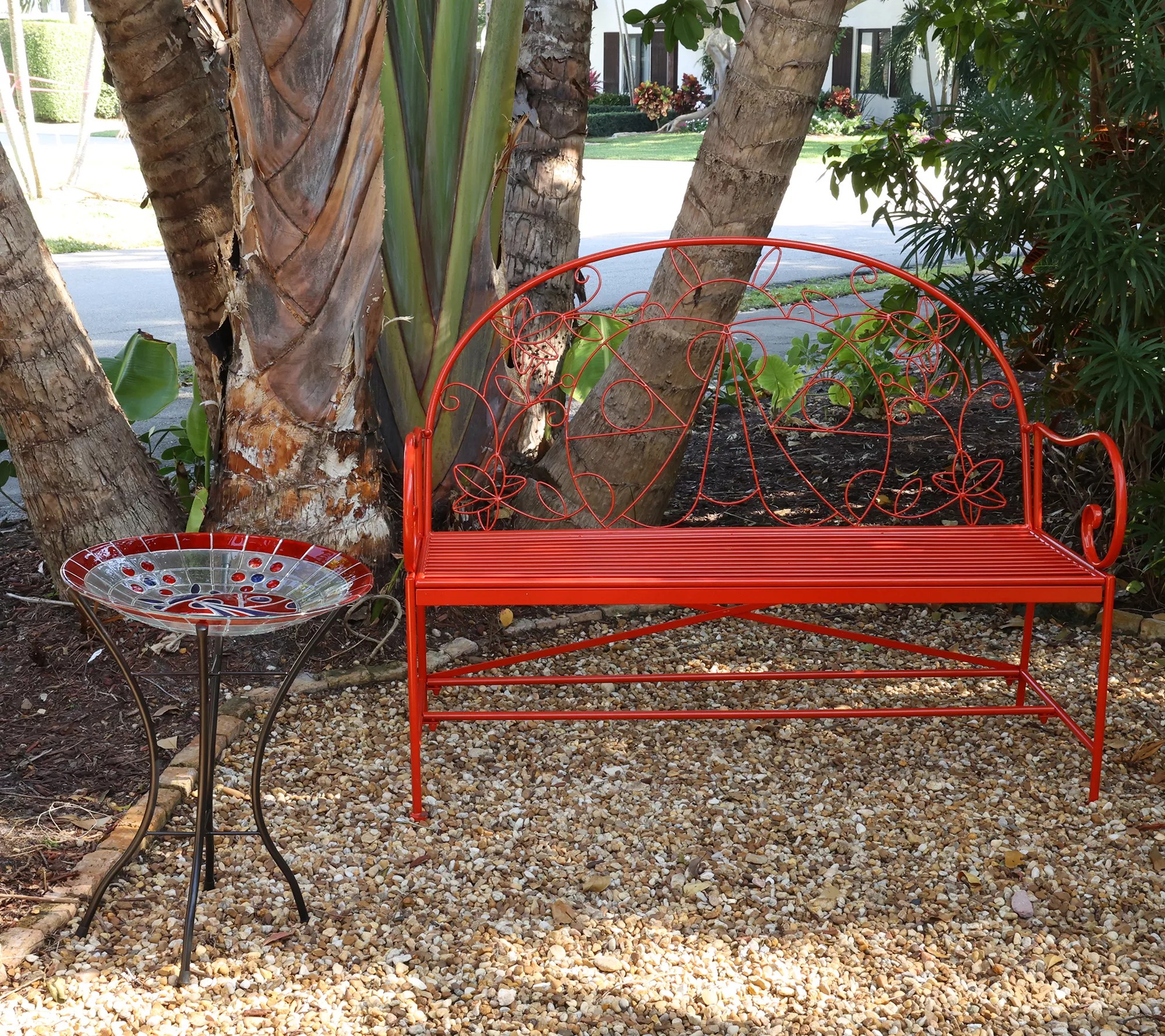 Temptations Outdoor Centertaining 50" Garden Critter Bench