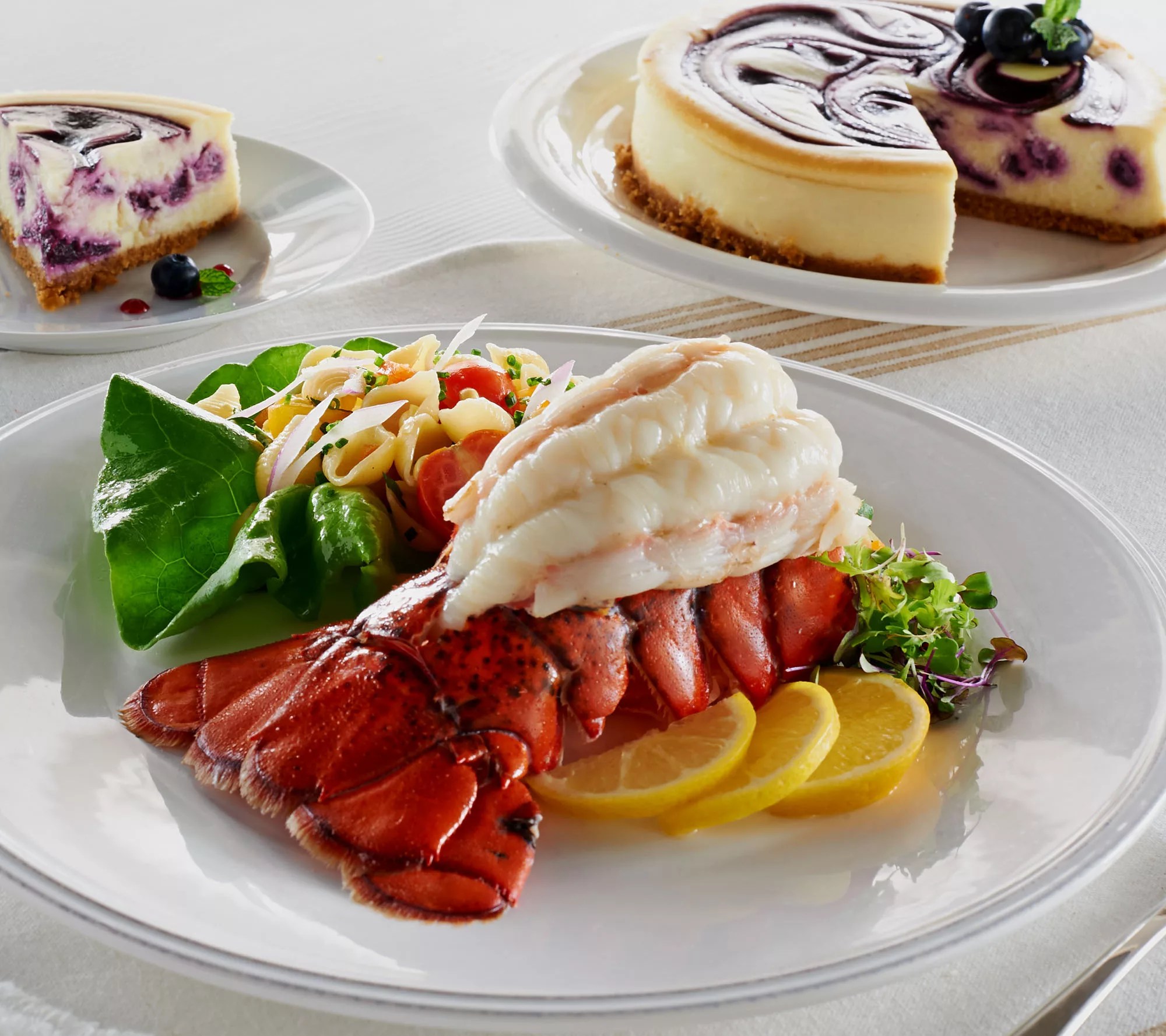 Lobster Gram (6) 56 oz. Lobster Tails with Junior's Cheesecake