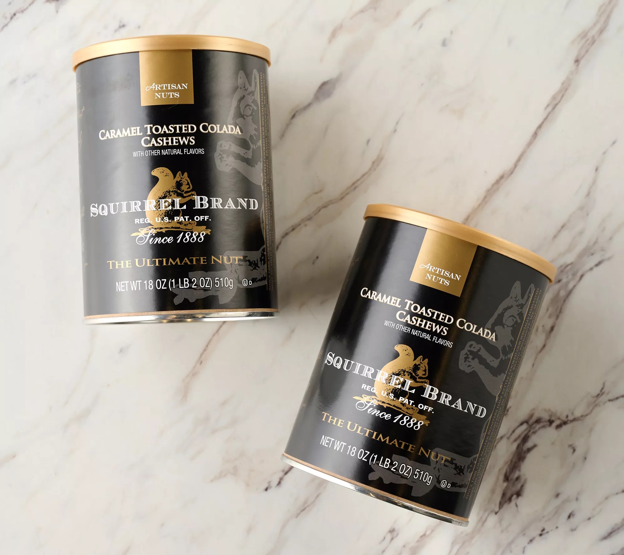 Squirrel Brand (2) 18 oz. Caramel Colada Cashews