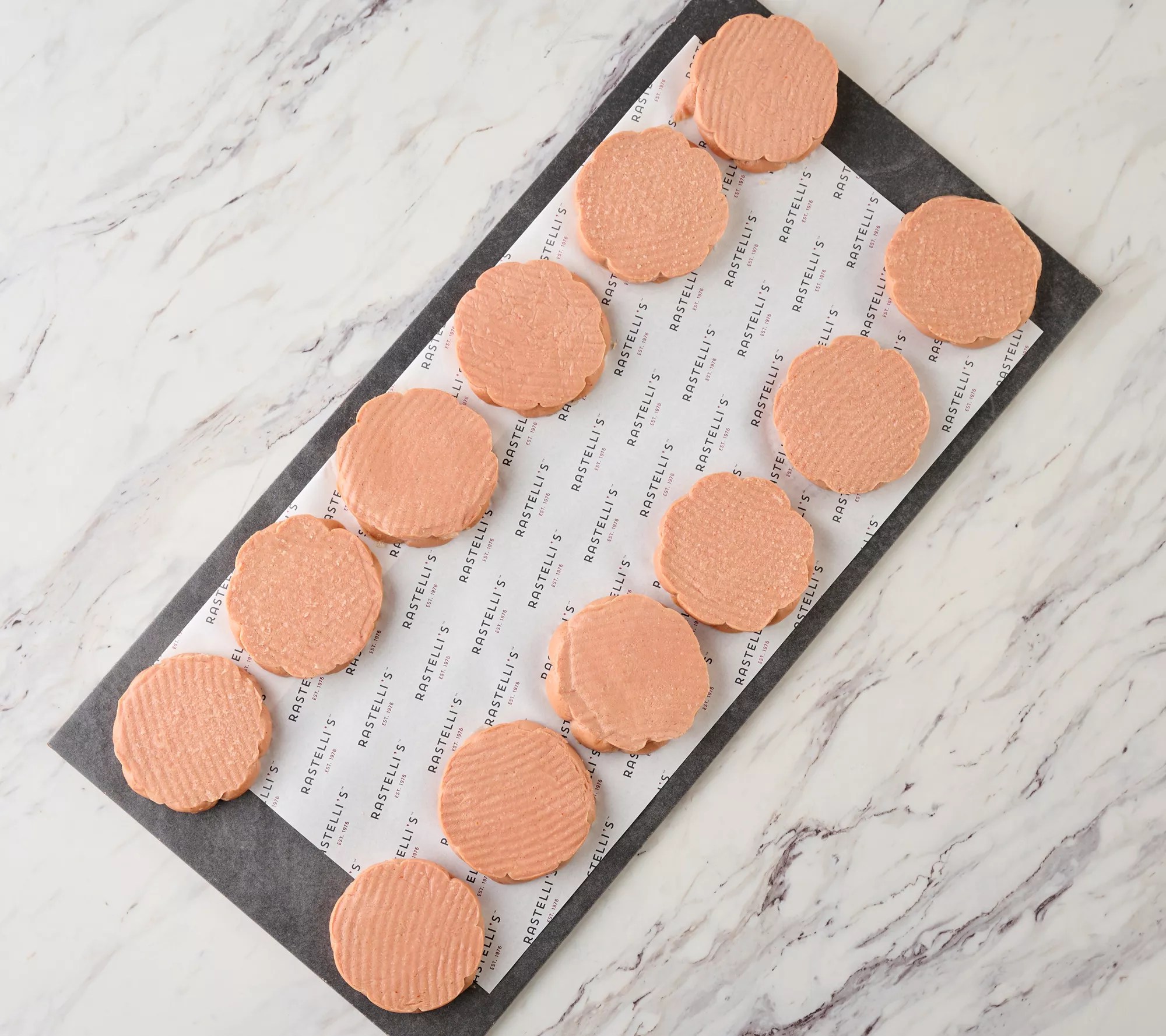 Rastelli's (12) 3.5oz Round Dog Hot Dog Patties AutoDelivery