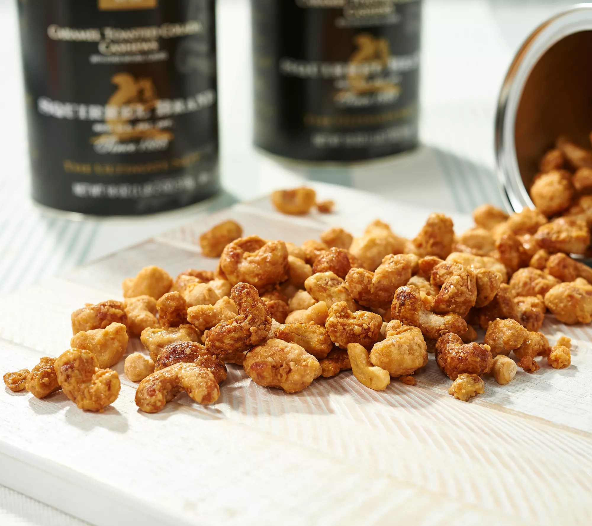 Squirrel Brand (3) 18oz Cans Caramel Colada Cashews