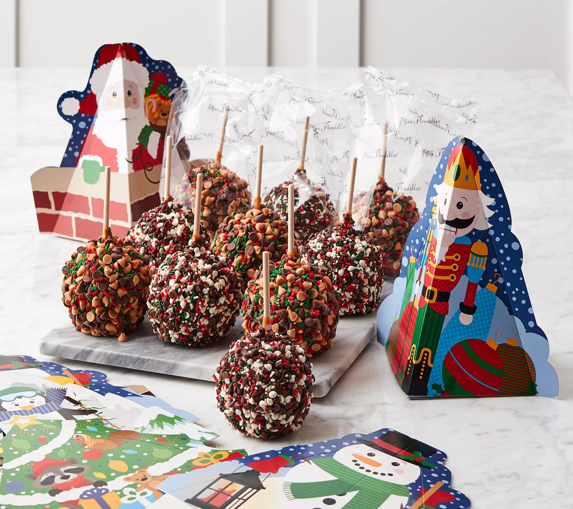 Mrs. Prindable' s 10 Large Apples with Character Gift Boxes