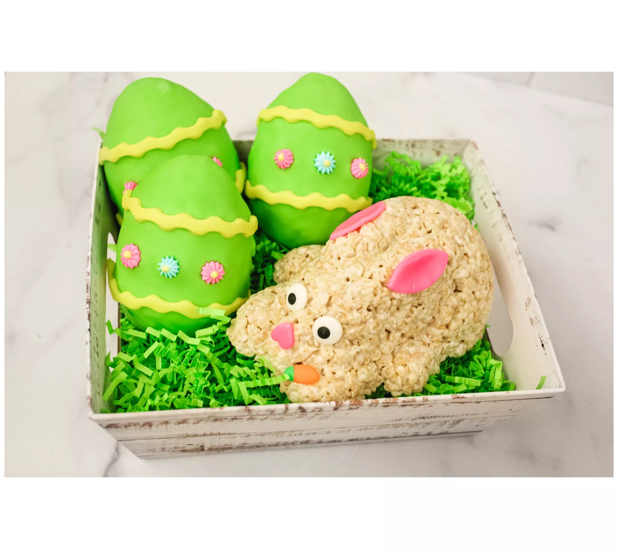 Creative Crispies 4 Piece XL Bunny & Easter Egg Treats Basket