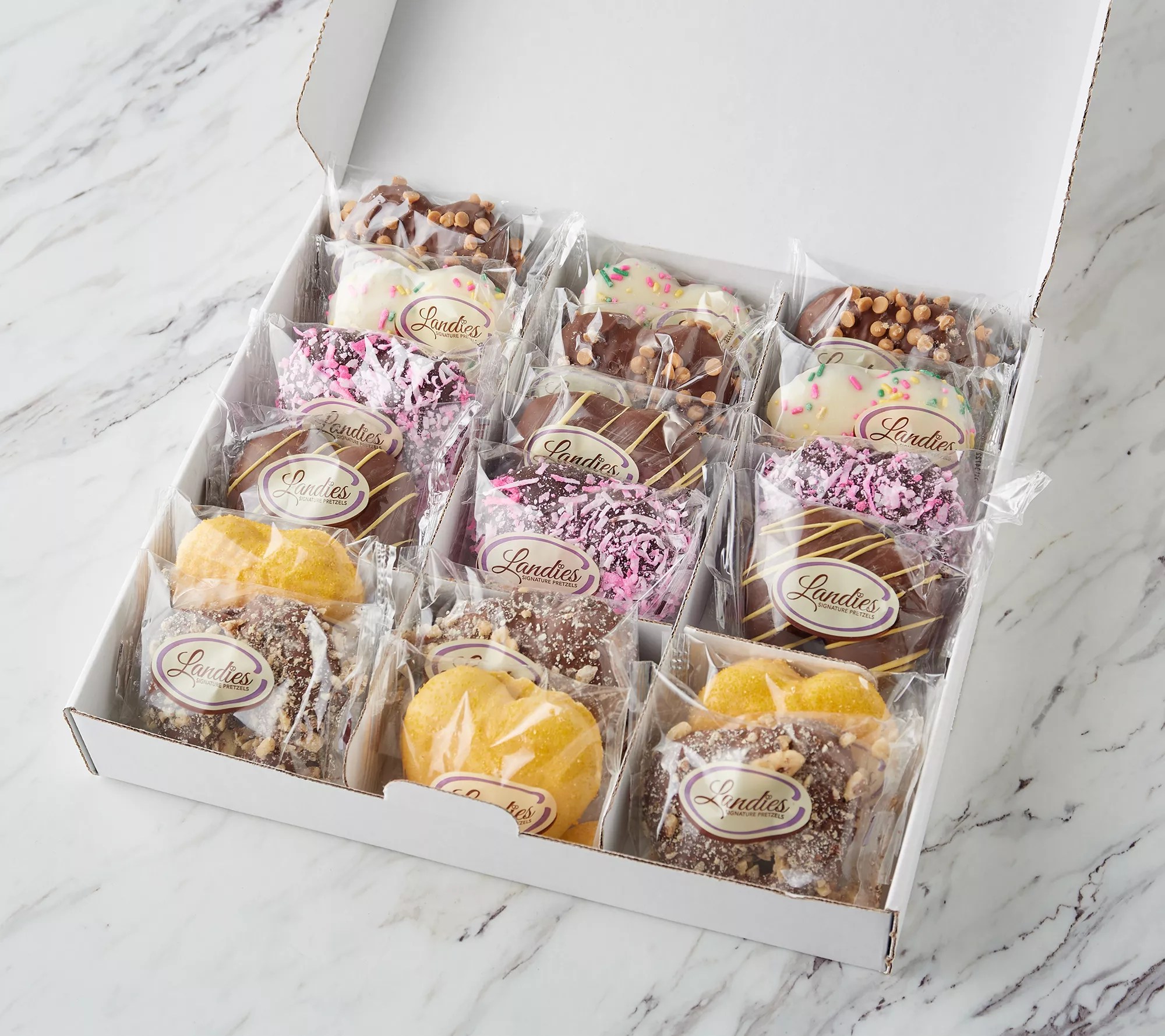 Landies Candies 18 Piece Hello Spring Stuffed Pretzels