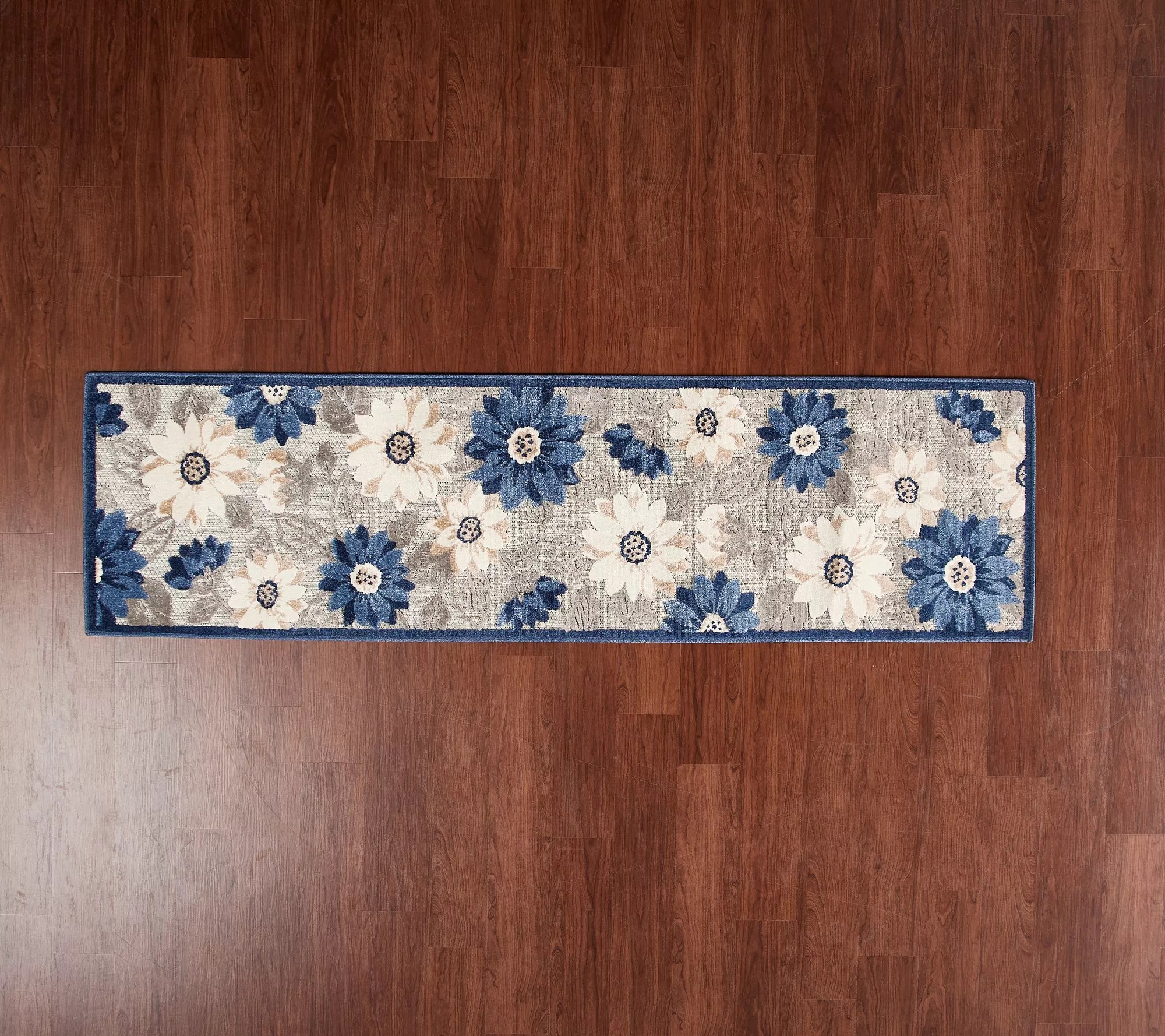 Nourison 2'2" x 7'6" Vintage Floral Runner Indoor/ Outdoor Rug