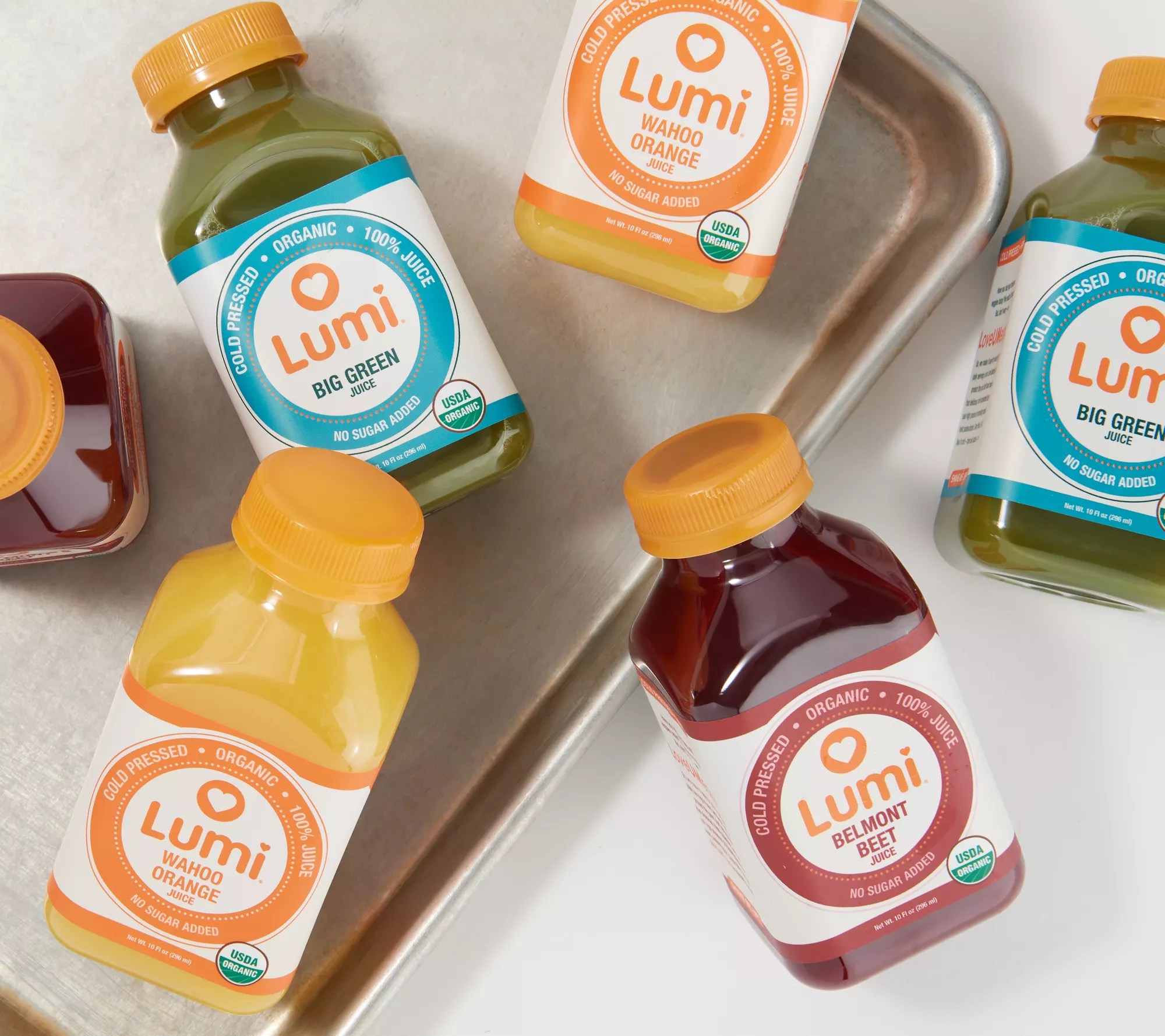 Lumi Juice (12) 10oz Bottles of Cold Pressed Juice