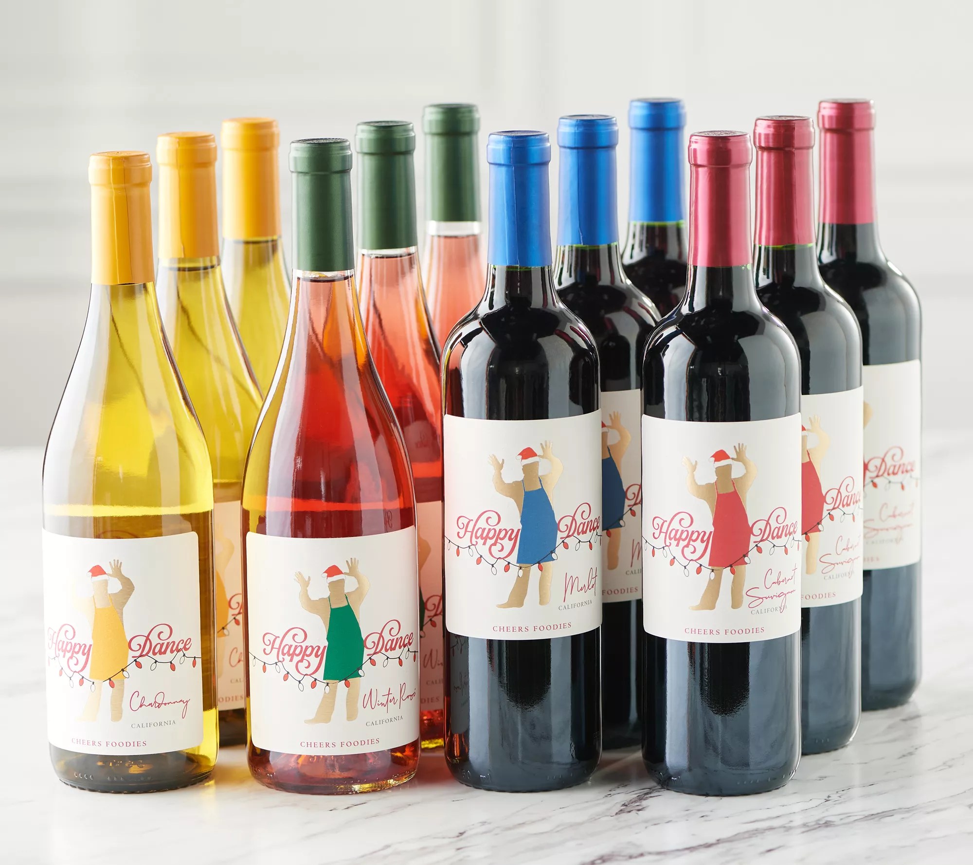 Vintage Wine Estates Happy Dance Holiday 12btl Wine Set & Pairing Guide