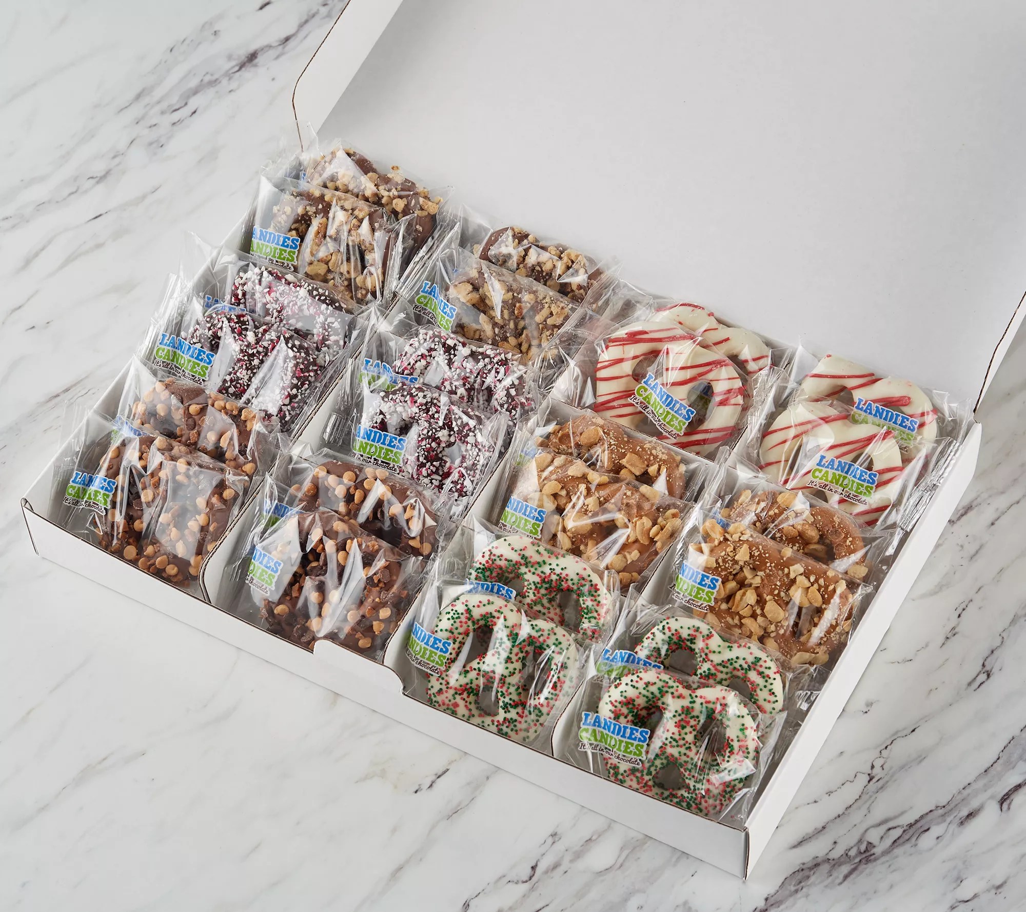 Landies Candies 24 Piece Double Drenched Pretzels