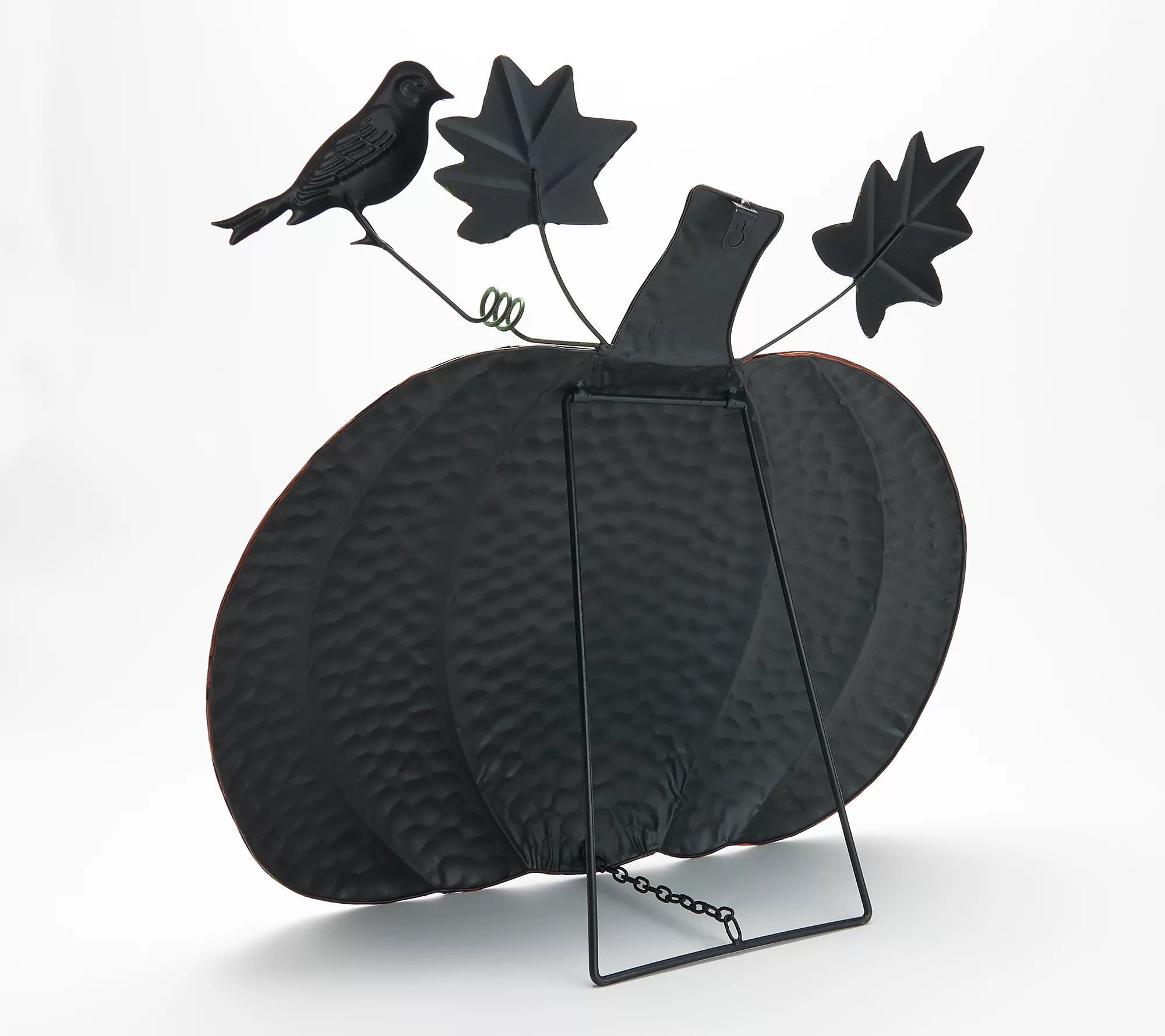 Plow & Hearth Metal Standing Pumpkin Garden Decor