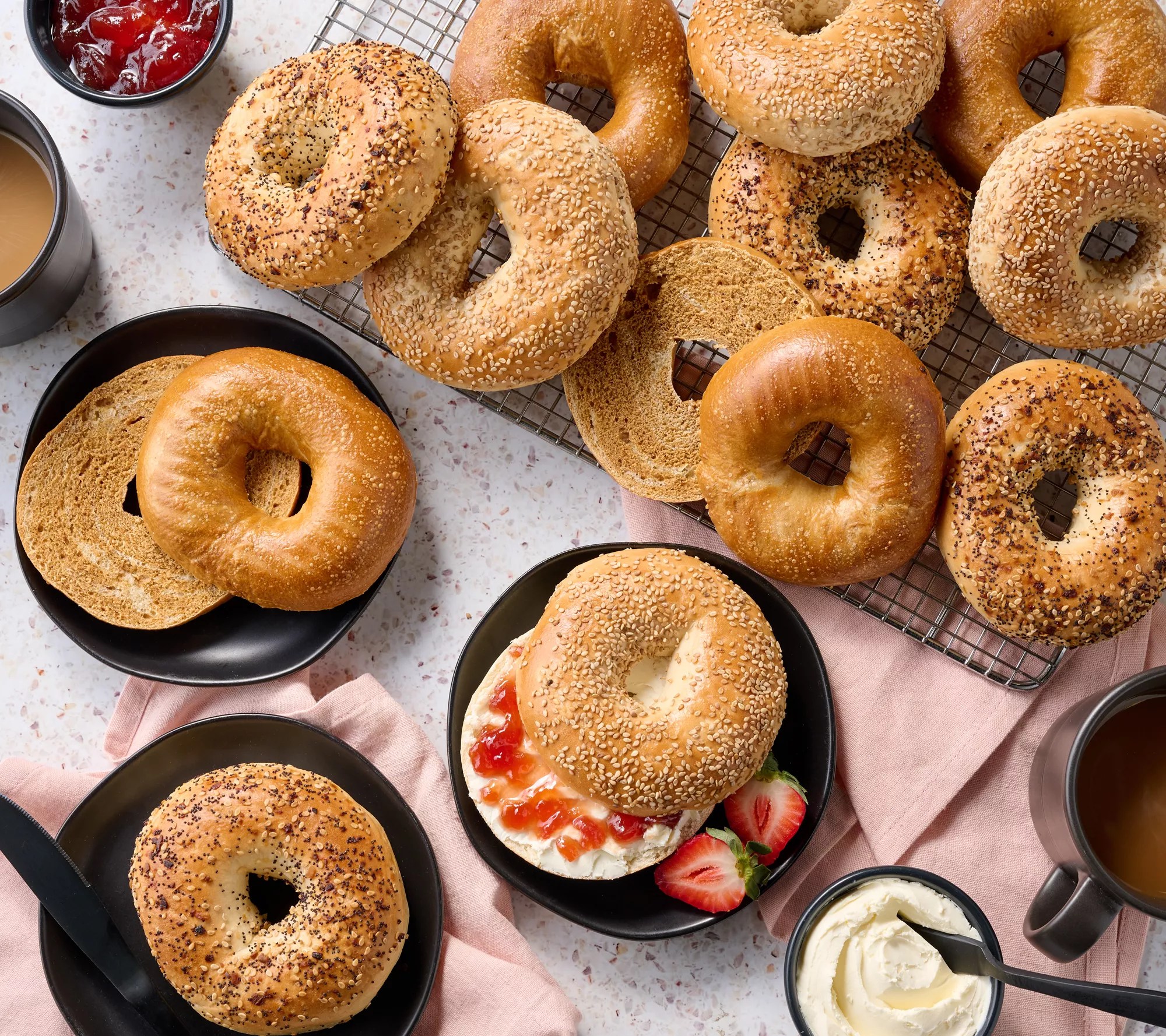 Just Bagels (24) 4oz NYC Kettle Boiled Bagels