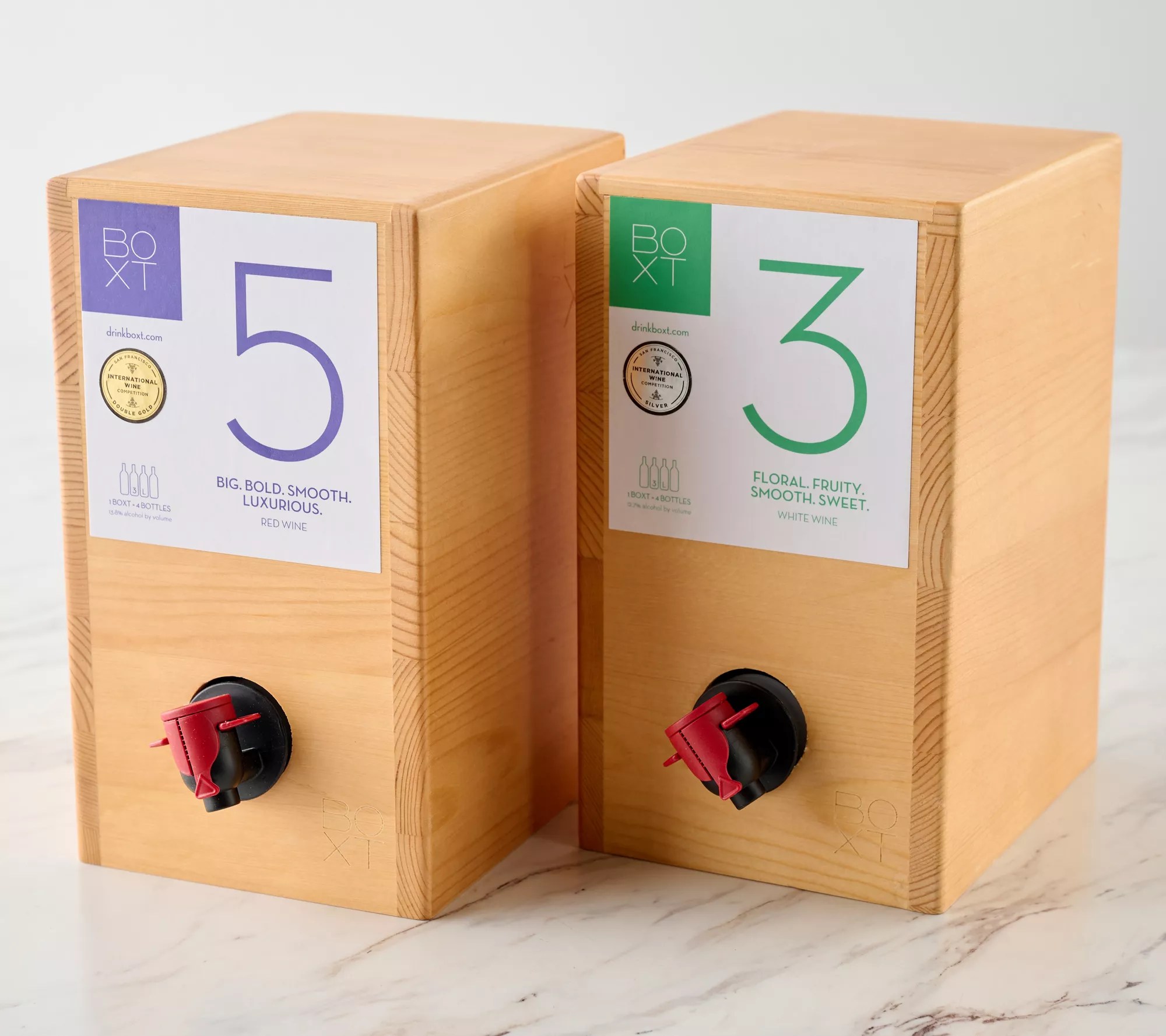 DRINK BOXT 2(3)Liter Boxes Wine in Wooden Box