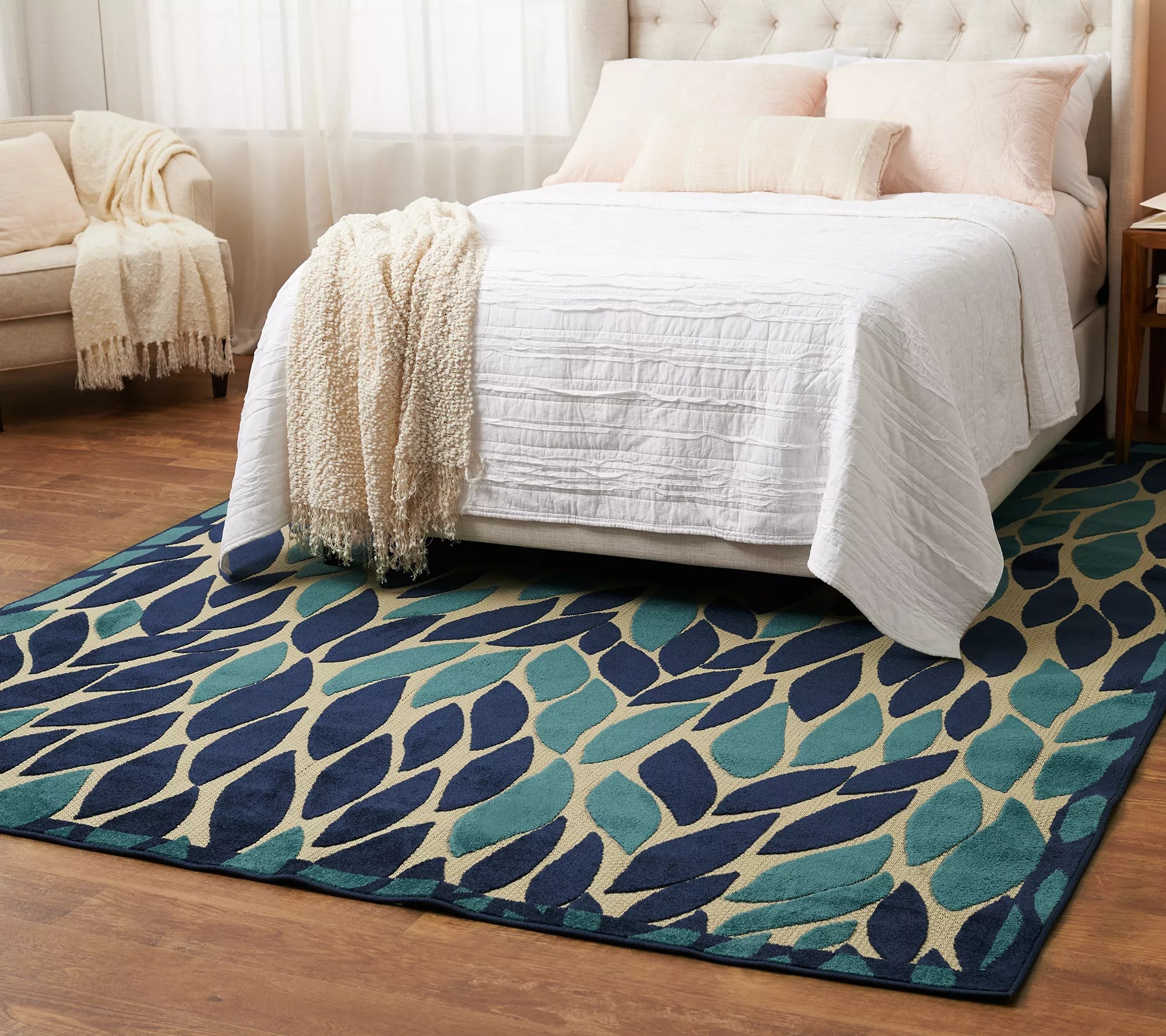 Nourison 5' x 7' MultiShade Lively Leaves In/Outdoor Rug