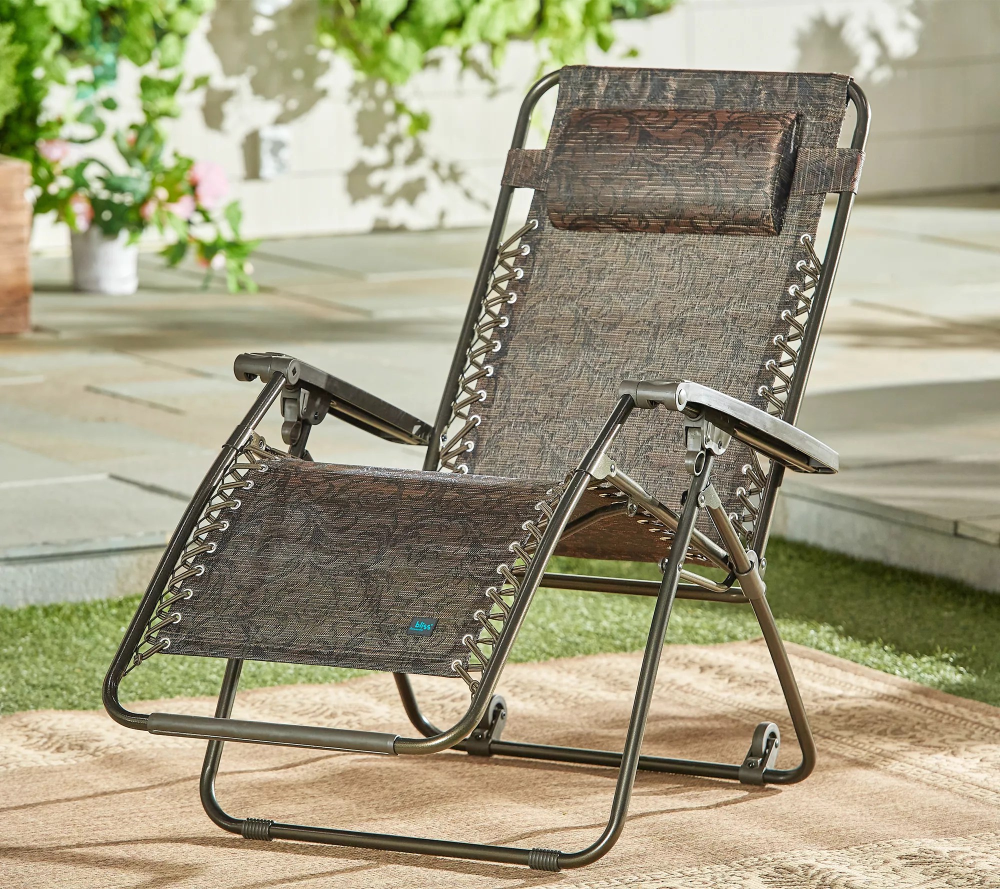 "As Is" Bliss Hammocks GravityFree 28" Reclining Chair w/ Pillow