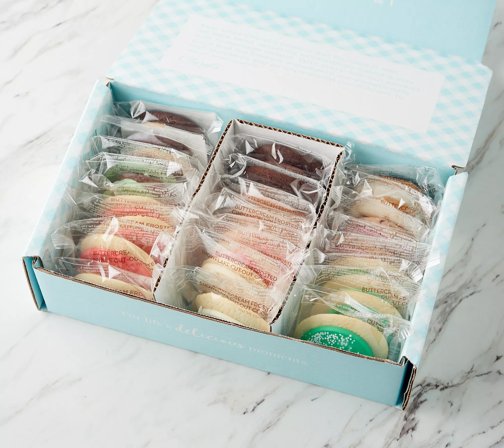 SH12/5 Cheryl's 24 Piece Holiday Frosted Cookies AutoDelivery