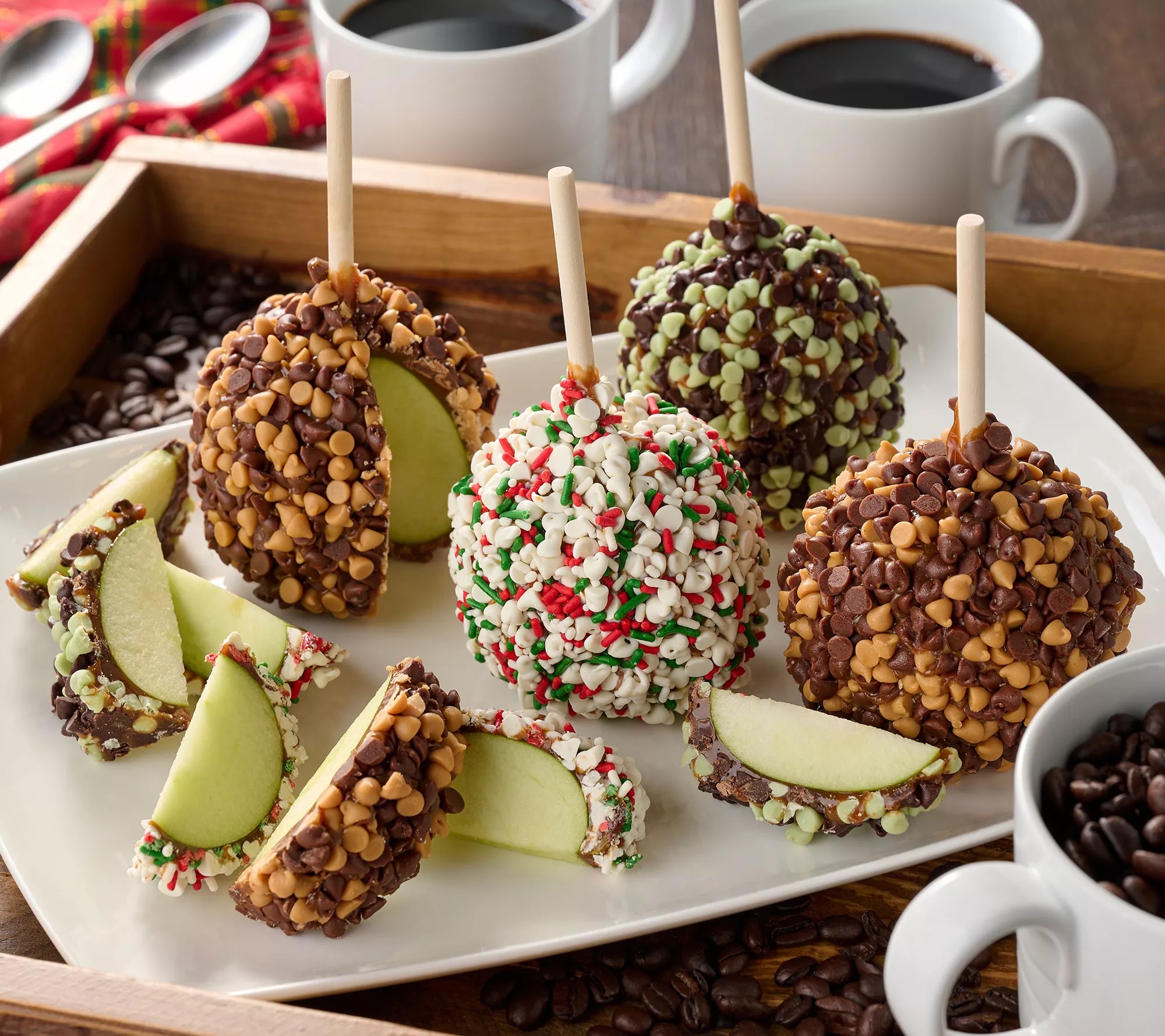 Mrs. Prindables 9pc Mocha Shop Coffee Caramel Apples