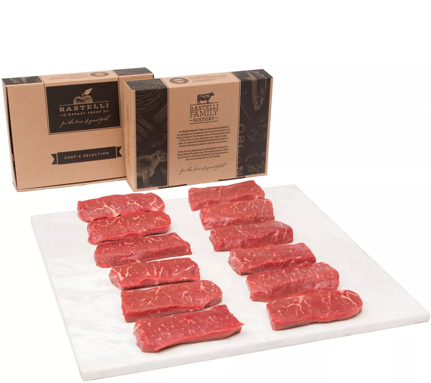Rastelli Market Fresh Black Angus Sirloin Steaks 12/4 oz