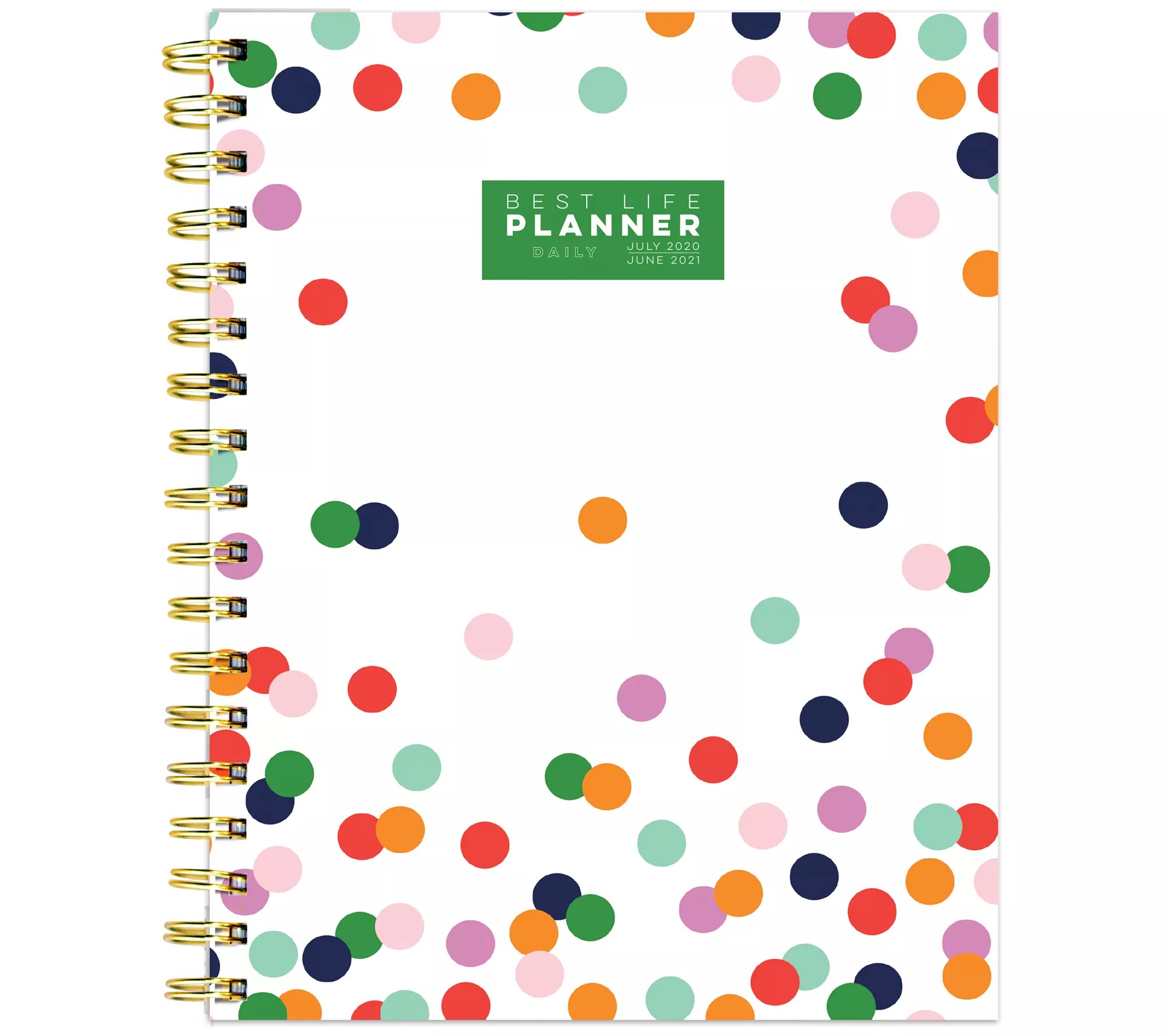 July 2020 June 2021 Polka Preppy Dot Daily Luxe Planner